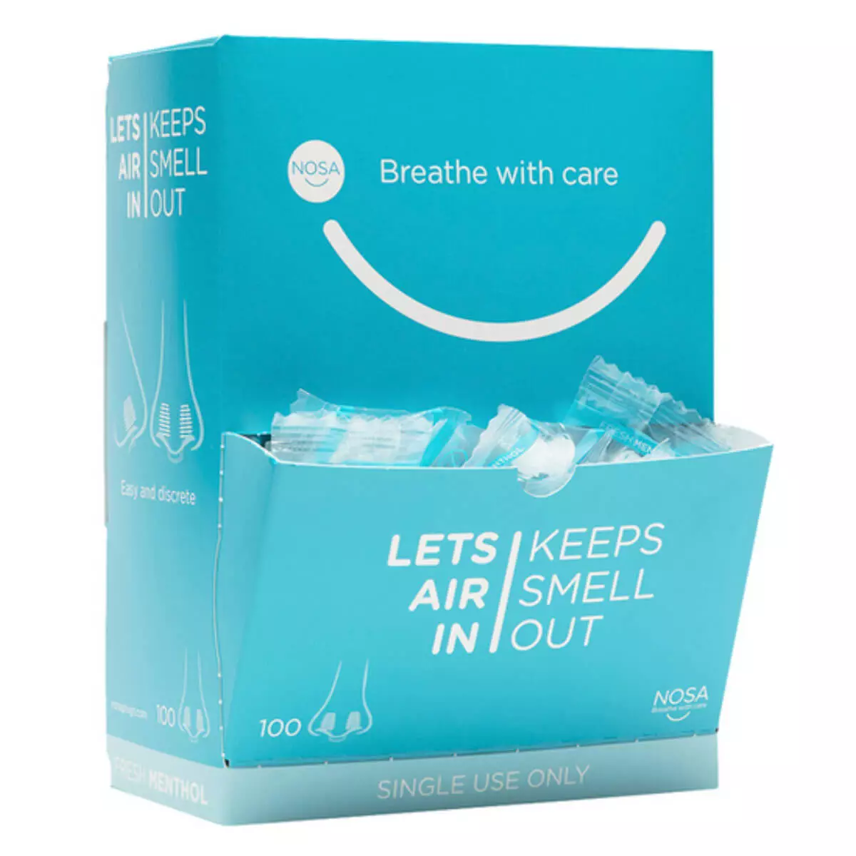  menthol pluggen neusfilters tegen nare geurtjes