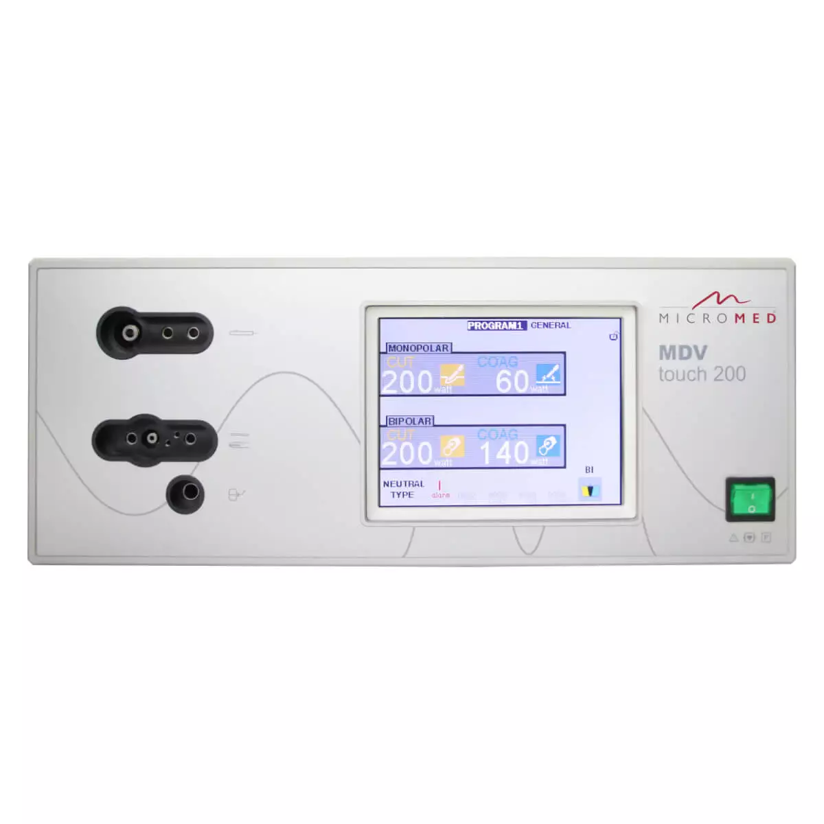 MIV touch 200 HF-elektrochirurgisch apparaat MIV touch 200 HF-elektrochirurgisch apparaat