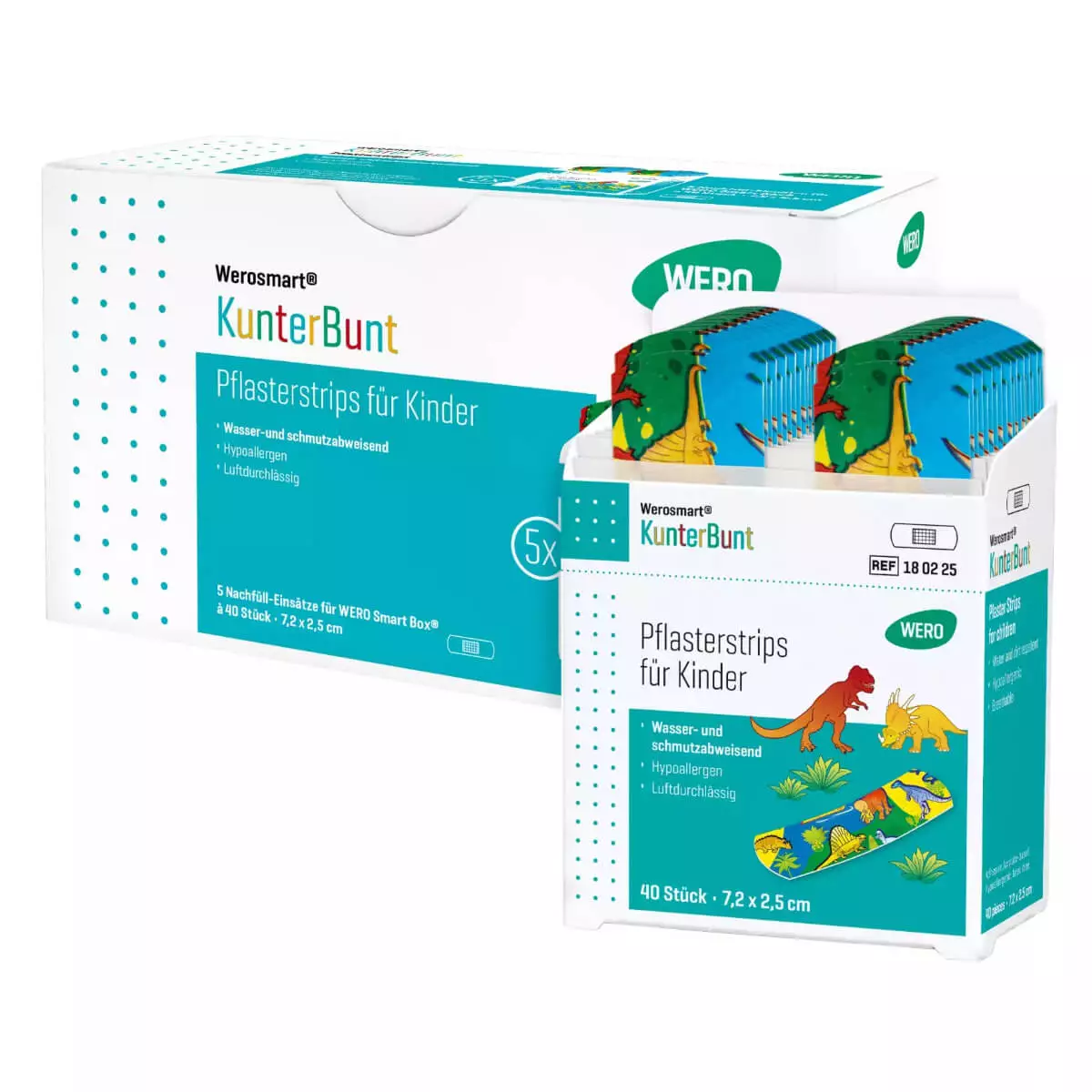  Werosmart KunterBunt pleisterdoosjes voor dispensers