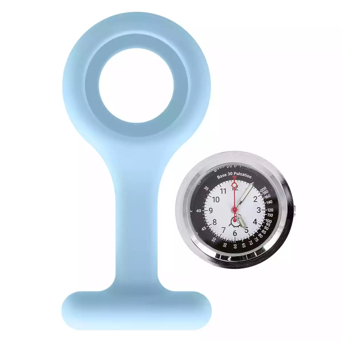 Siliconen verpleegstershorloge met clip "Tic" Siliconen verpleegstershorloge met clip "Tic"