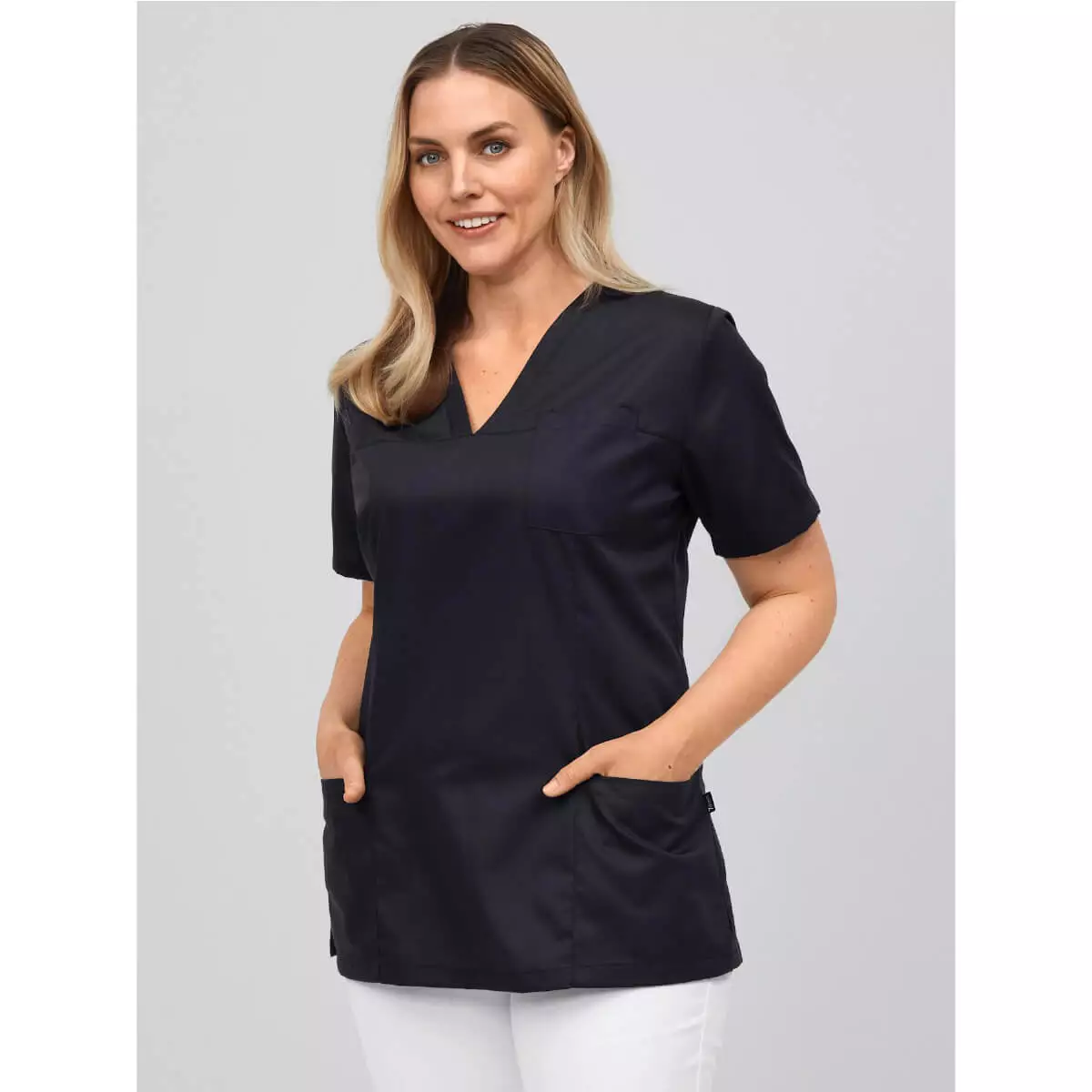 Slip-on tuniek Roma met V-hals voor dames Slip-on tuniek Roma met V-hals voor dames