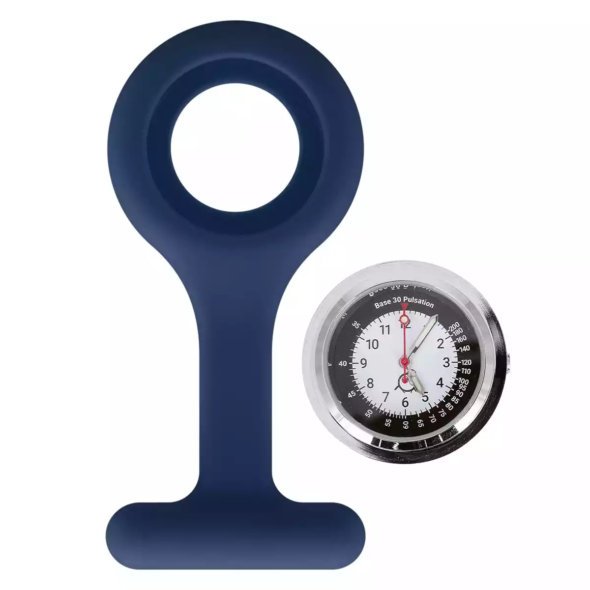 Siliconen verpleegstershorloge met clip "Tic" Siliconen verpleegstershorloge met clip "Tic"