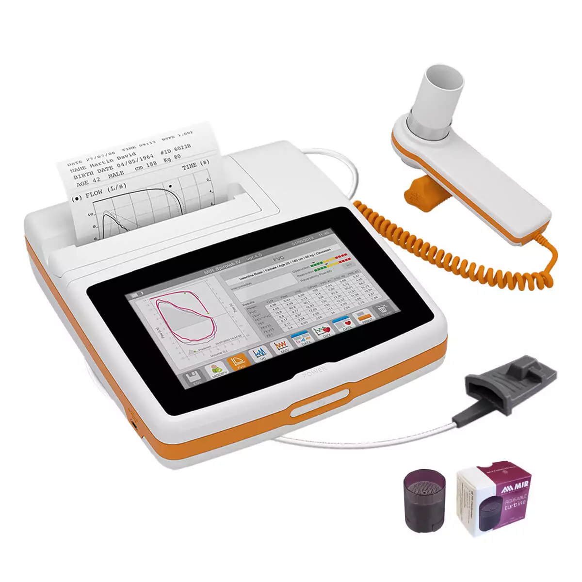  Nieuwe Spirolab draagbare touchscreen-spirometer