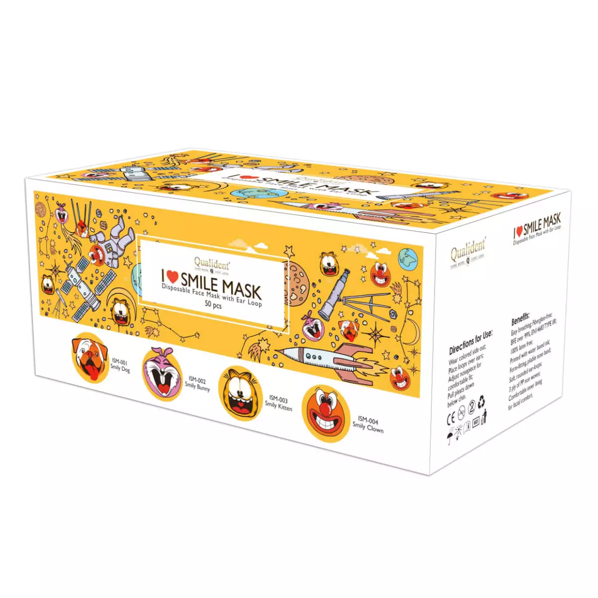 Medisch beschermend masker type IIR met print in modieuze stijl