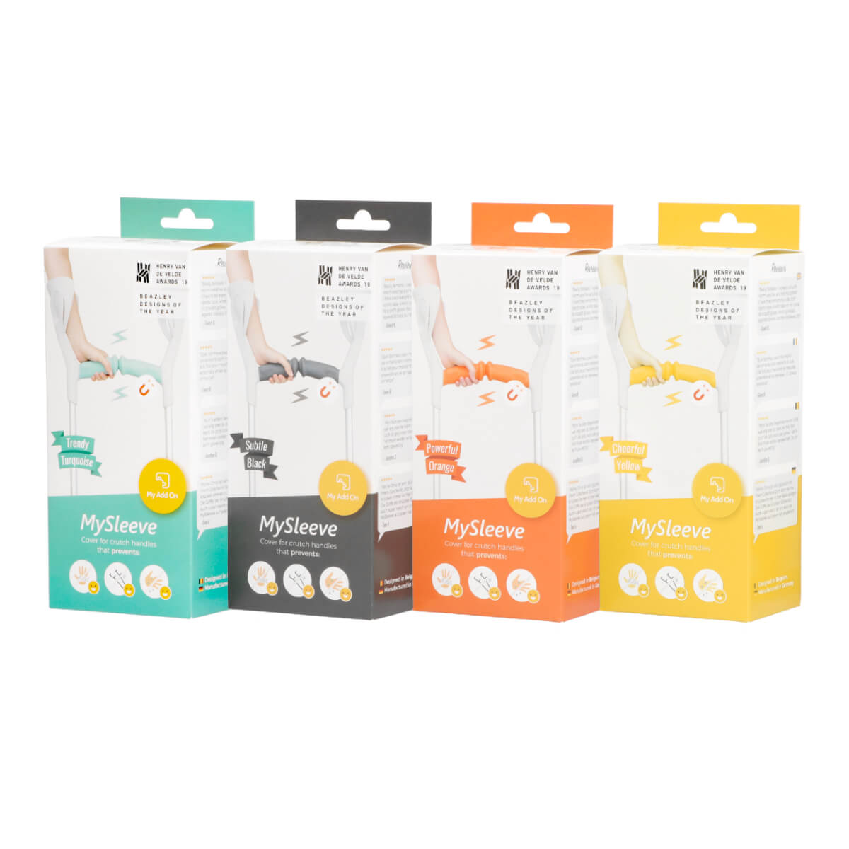 MySleeve kruk handvat hoes  MySleeve kruk handvat hoes