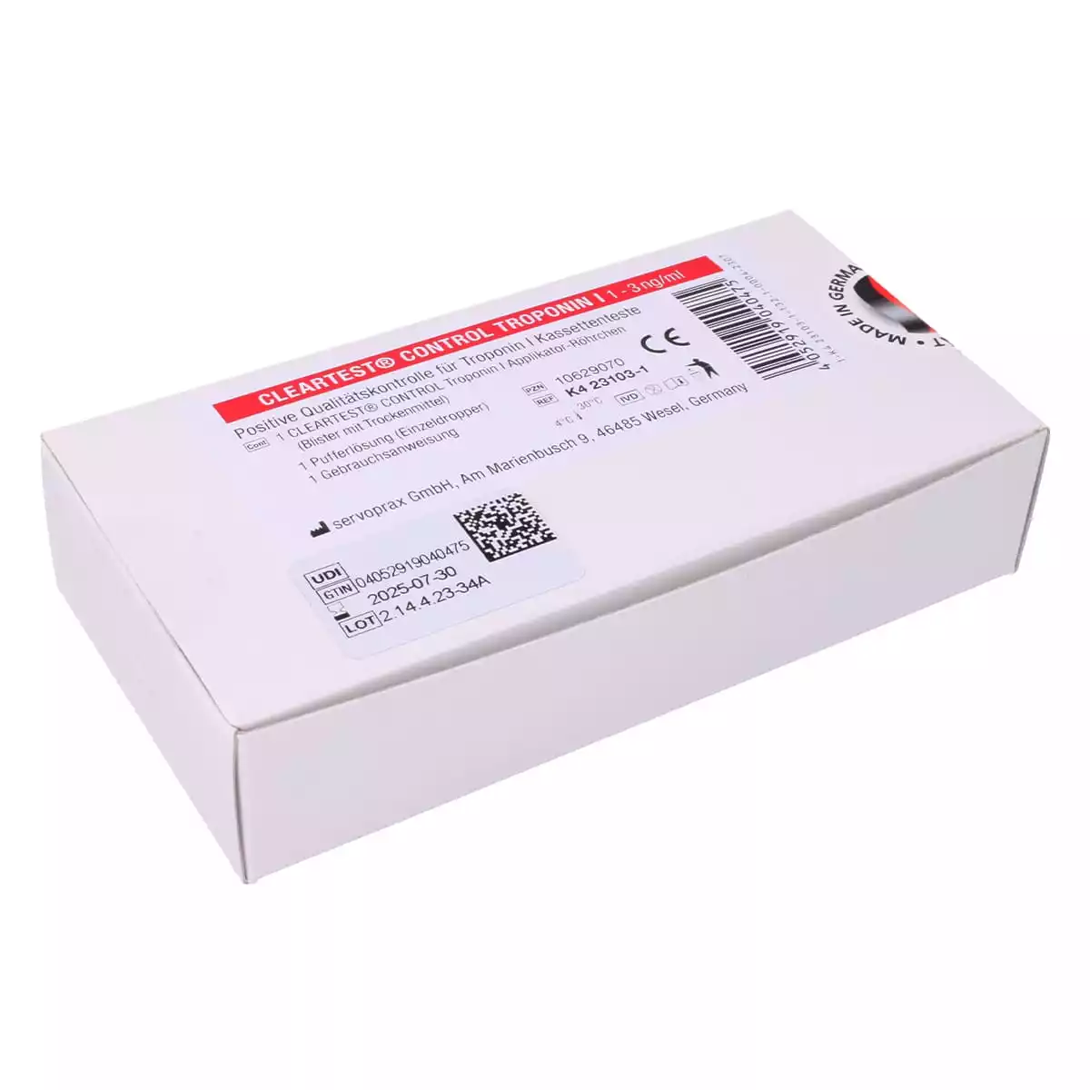  Cleartest Control Kit troponine I