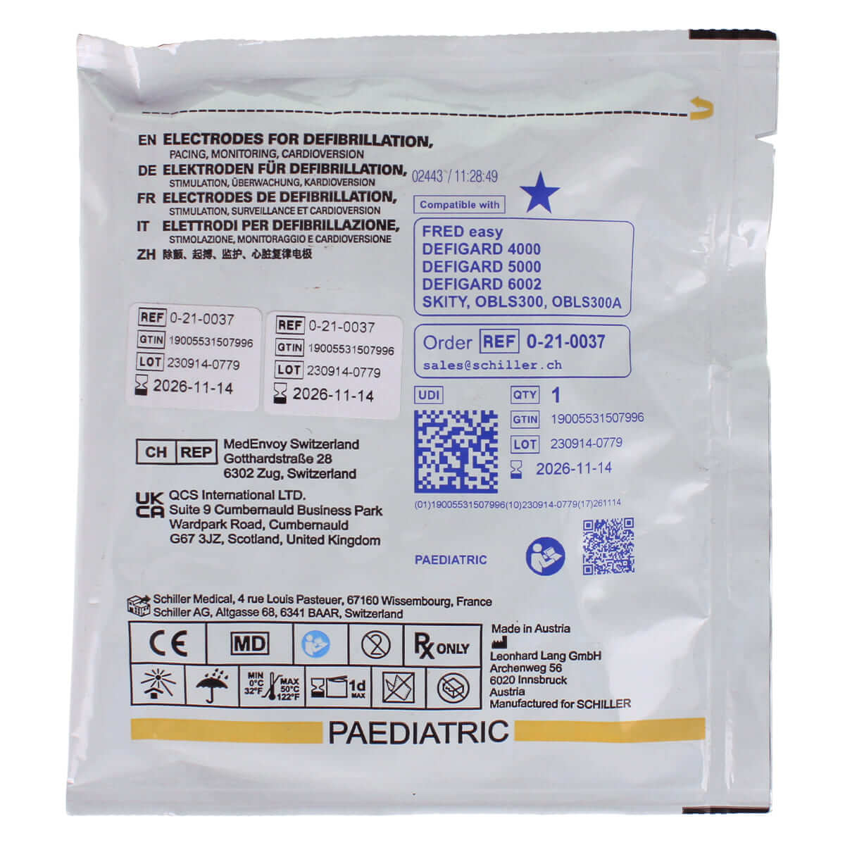 Elektroden voor FRED easy defibrillatoren  Elektroden voor FRED easy defibrillatoren