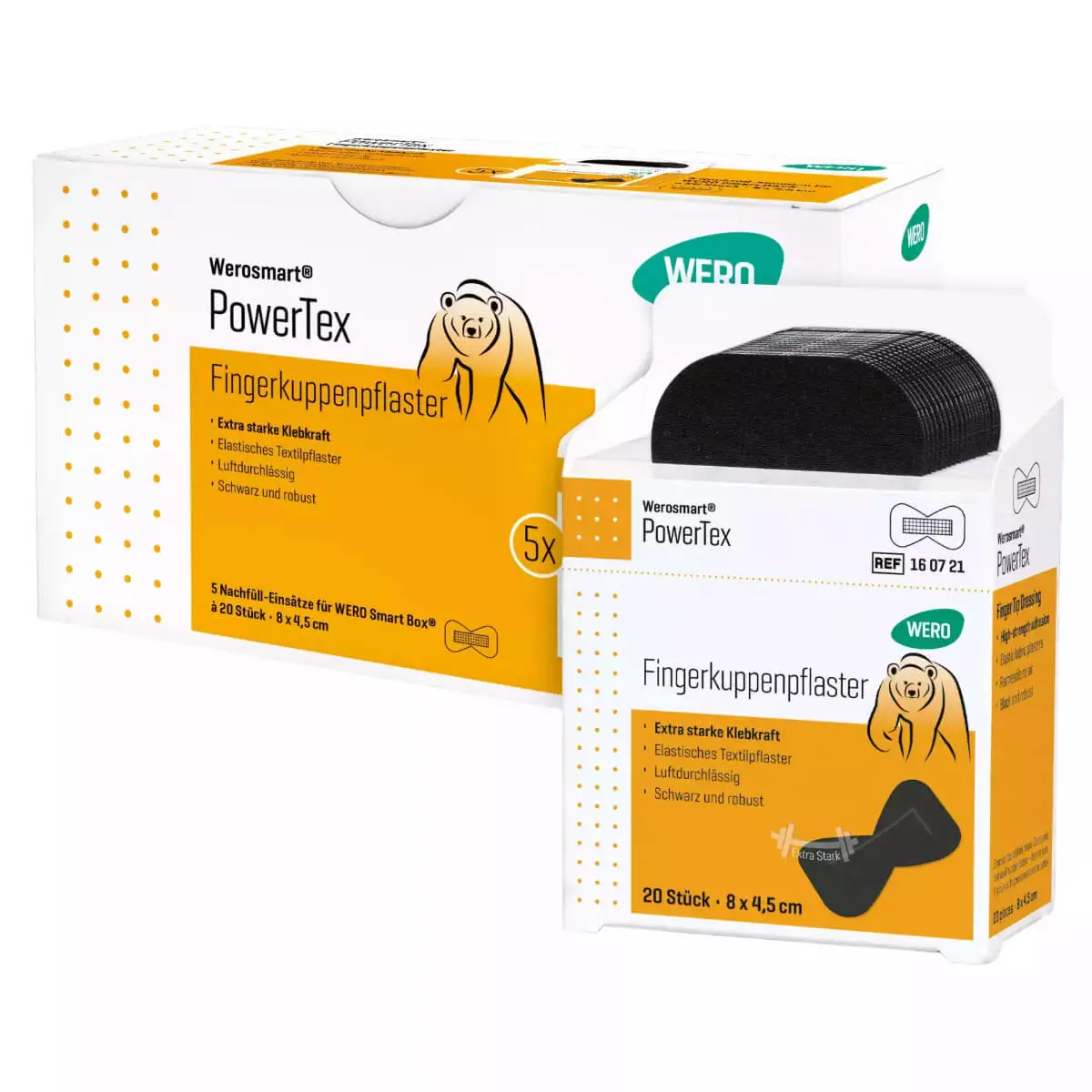 Werosmart PowerTex pleisterdoosjes voor dispensers Werosmart PowerTex pleisterdoosjes voor dispensers