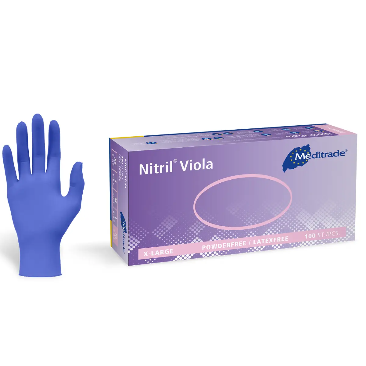  Nitril Viola Onderzoekshandschoenen