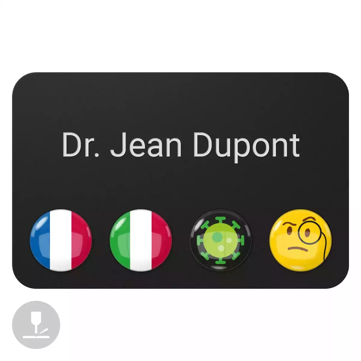  Magnetisch naamplaatje "DocTag"