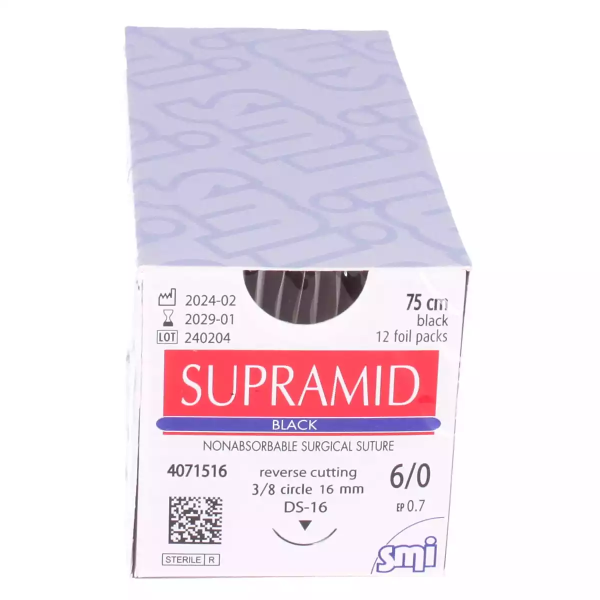  Supramide Zwart Nahtmateriaal