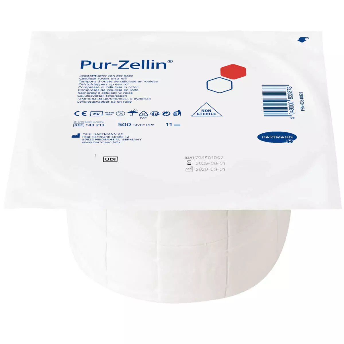  Pur-Zellin niet-steriele cellulose wattenstaafjes