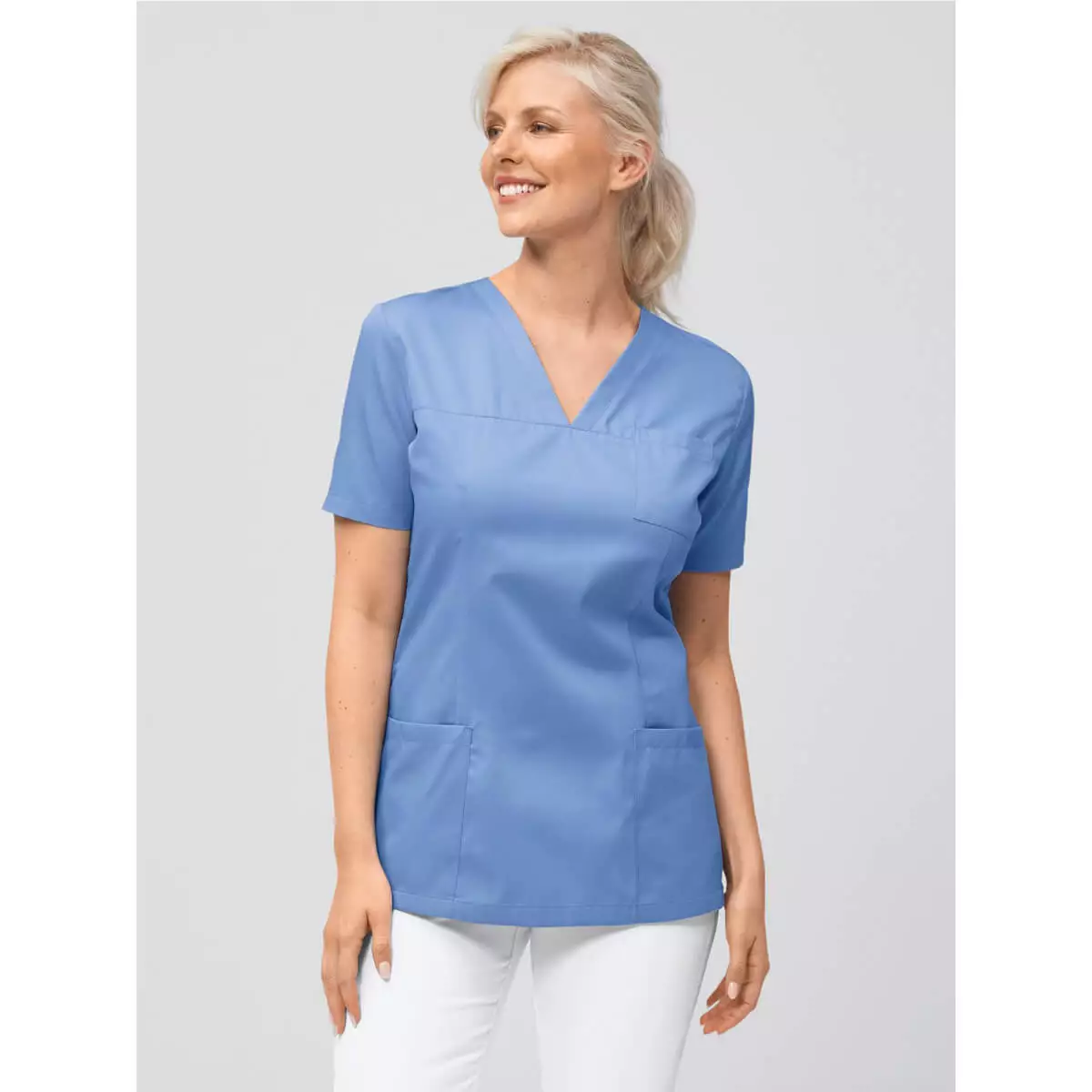 Slip-on tuniek Roma met V-hals voor dames Slip-on tuniek Roma met V-hals voor dames