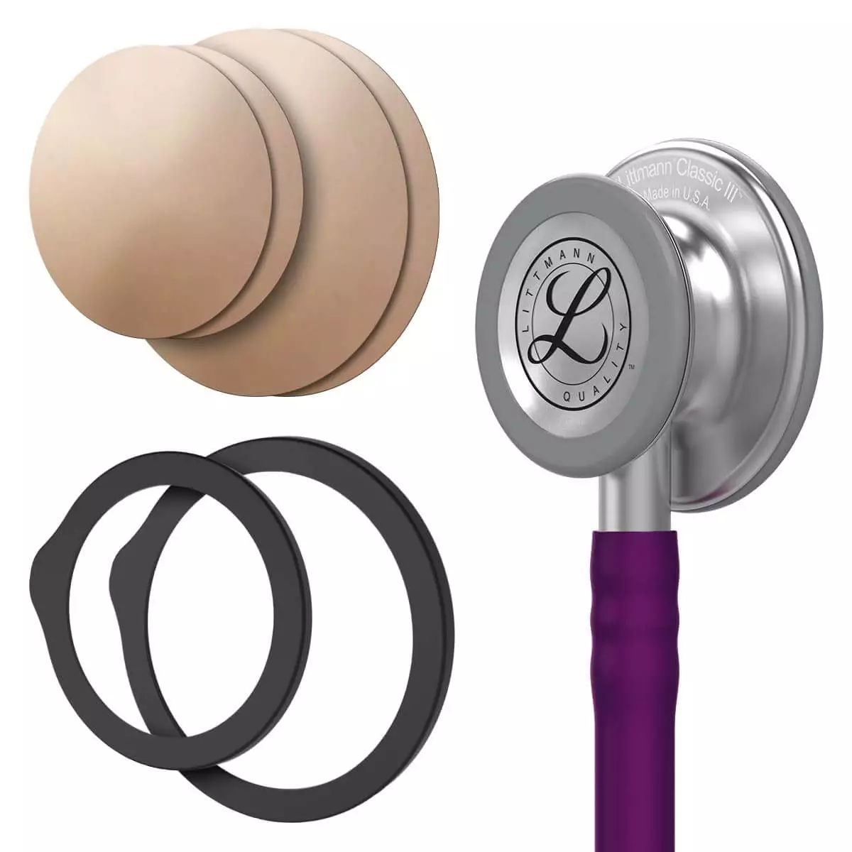 Voordeelpakket: Littmann® Classic III™ stethoscoop + antimicrobieel kopermembraan "Drums" Voordeelpakket: Littmann® Classic III™ stethoscoop + antimicrobieel kopermembraan "Drums"