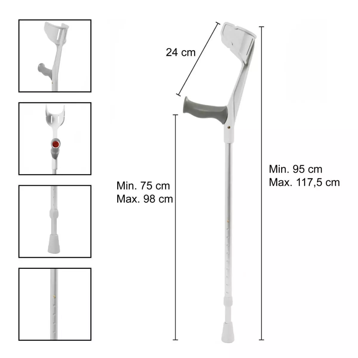  REBOTEC MAGIC-SOFT onderarmkrukken