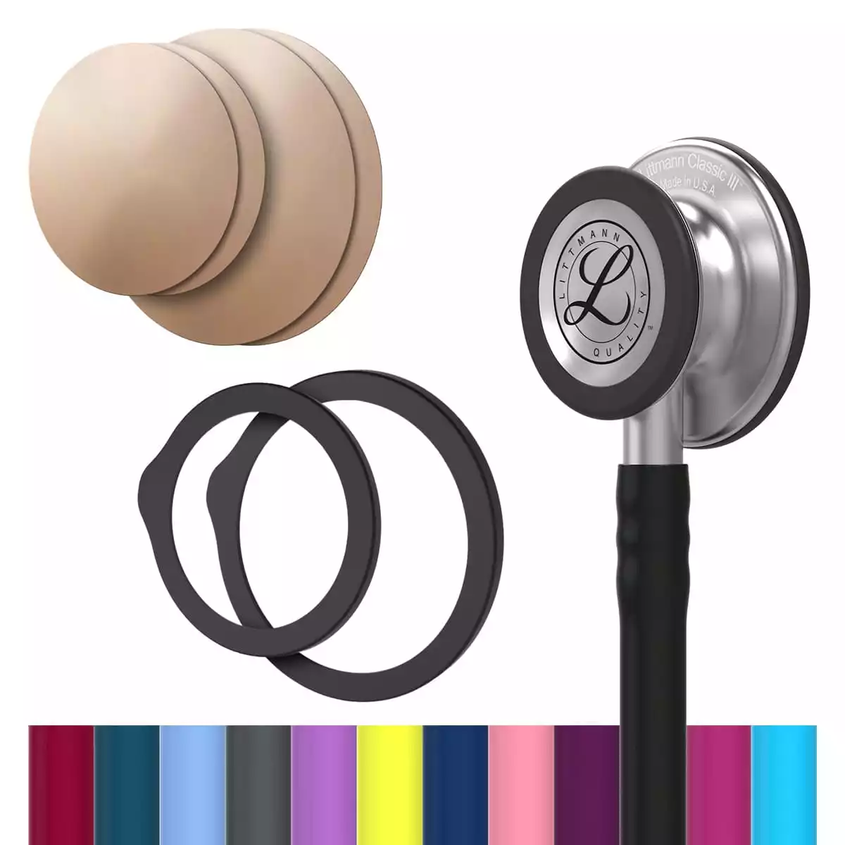  Voordeelpakket: Littmann® Classic III™ stethoscoop + antimicrobieel kopermembraan "Drums"