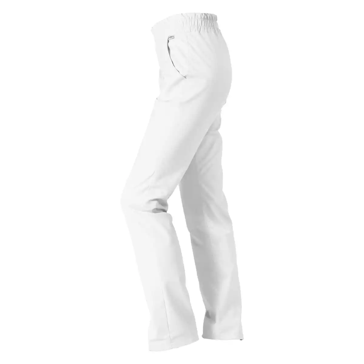  Damesbroek Napoli met elastische tailleband wit
