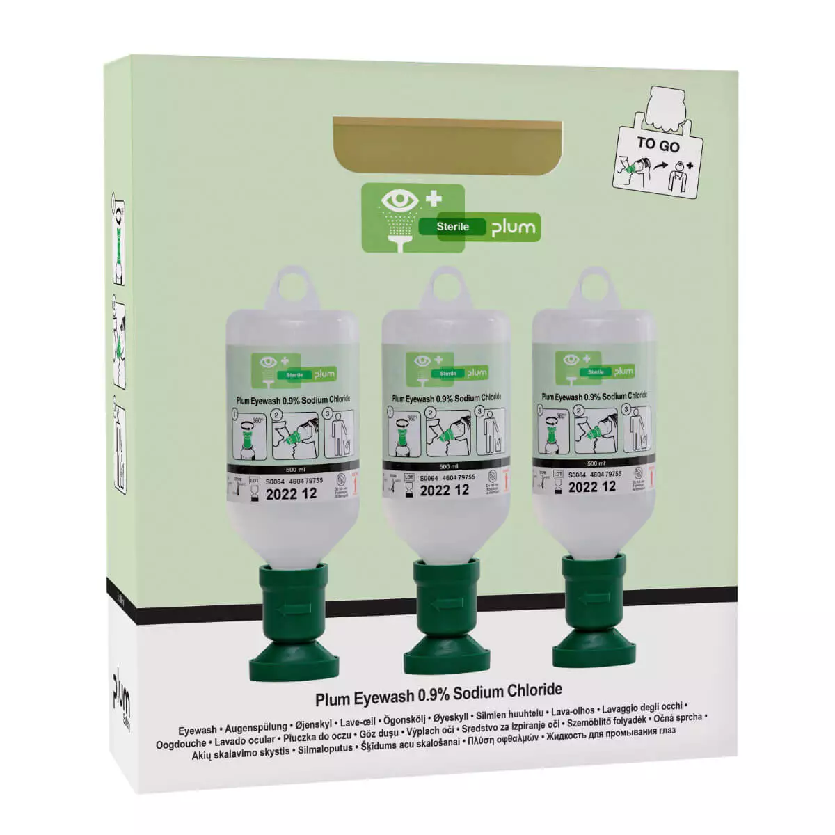 Oogspoeling steriel met 0,9 % NaCl - 500 ml Oogspoeling steriel met 0,9 % NaCl - 500 ml