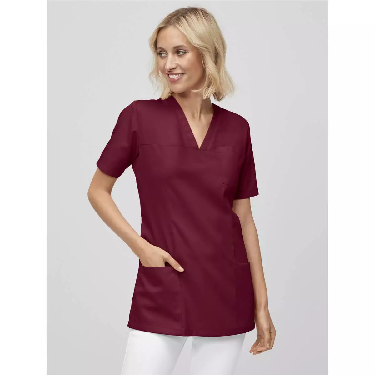 Slip-on tuniek Roma met V-hals voor dames Slip-on tuniek Roma met V-hals voor dames