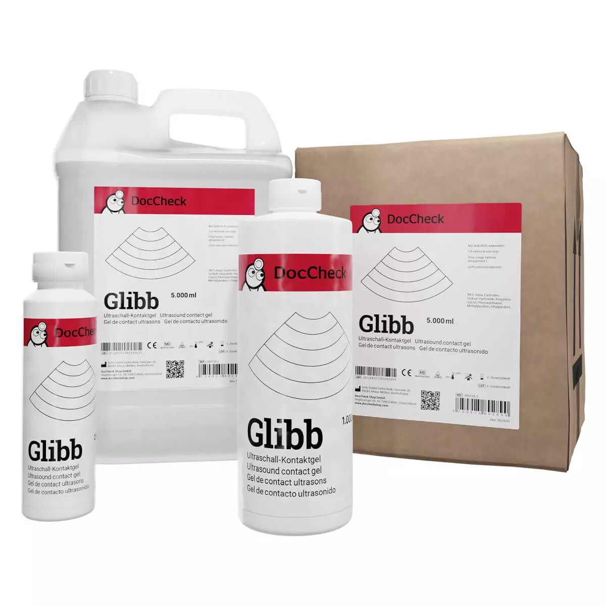  Echografie contact gel "Glibb
