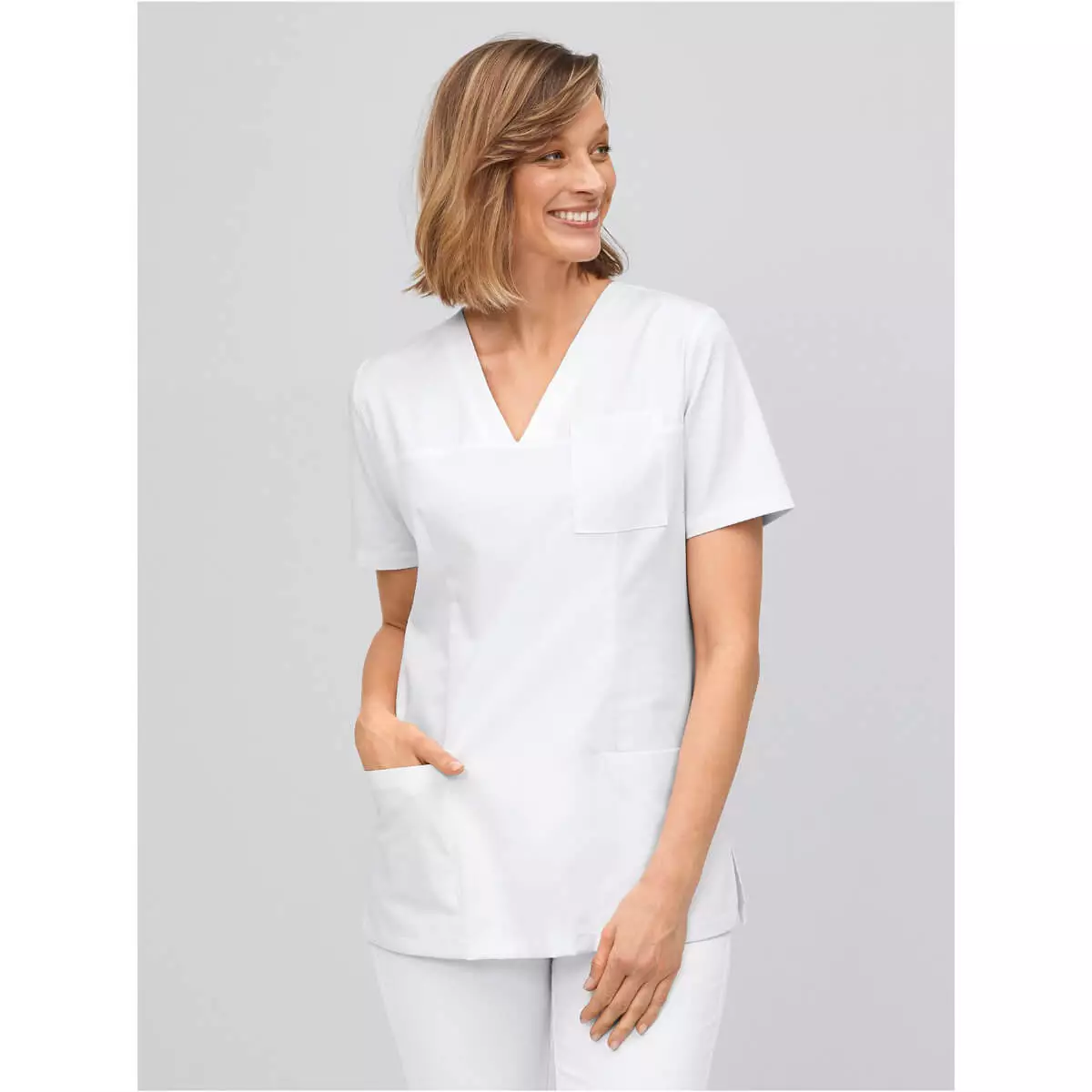 Slip-on tuniek Roma met V-hals voor dames Slip-on tuniek Roma met V-hals voor dames