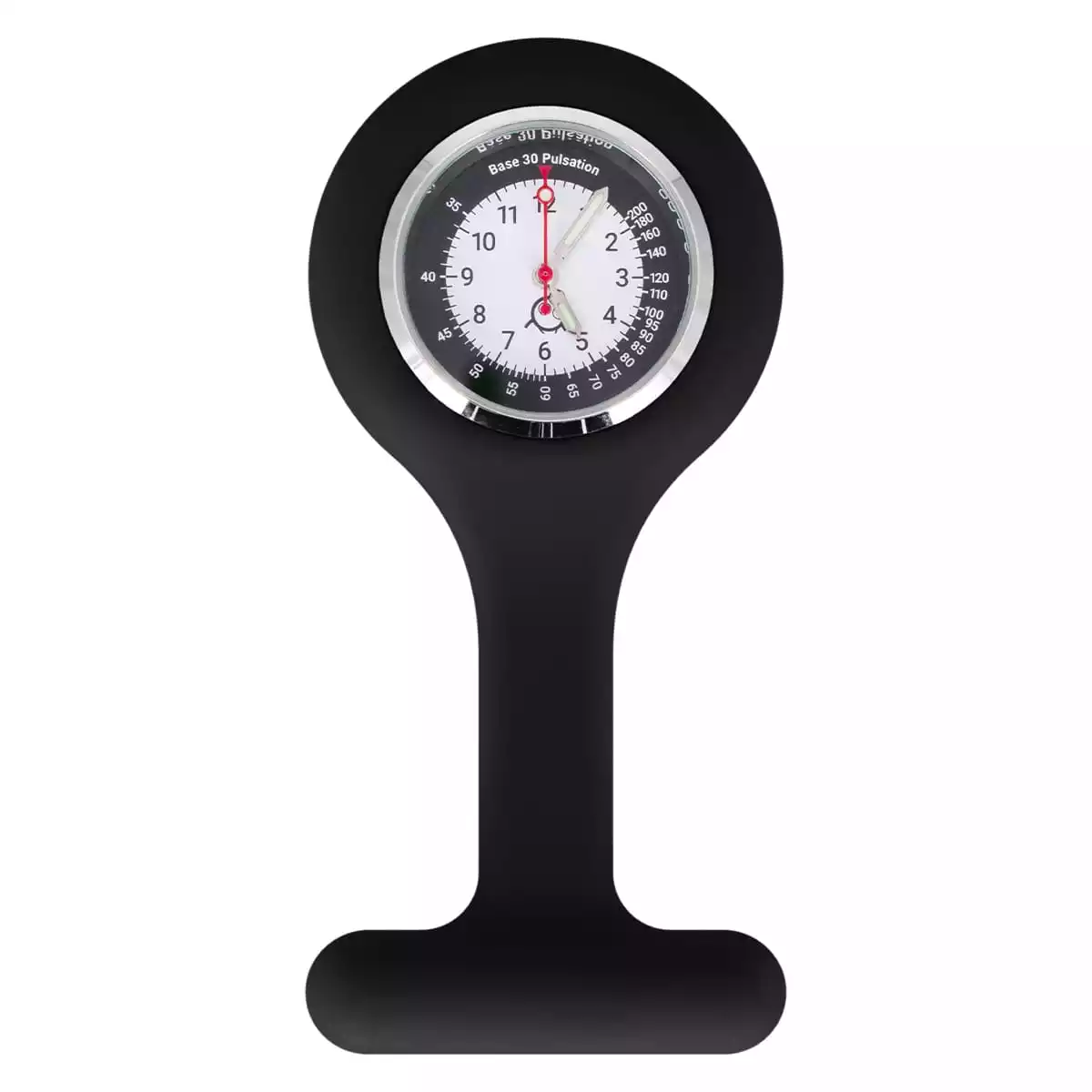 Siliconen verpleegstershorloge met clip "Tic" Siliconen verpleegstershorloge met clip "Tic"