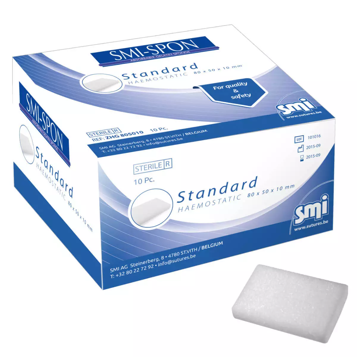 SMI-Spon hemostatische gelatinespons SMI-Spon hemostatische gelatinespons