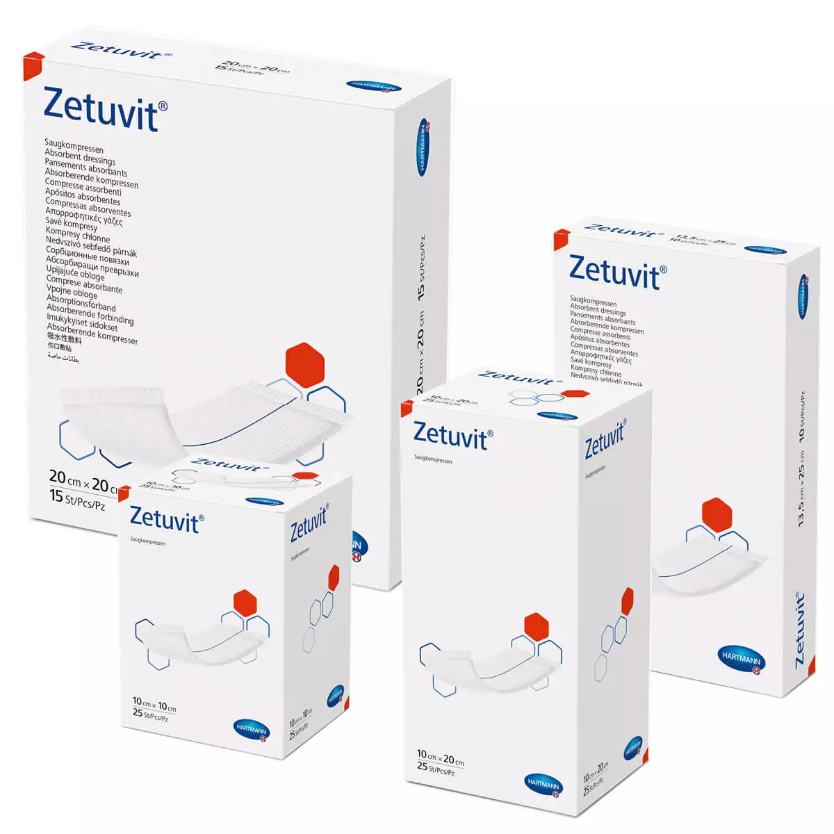  Zetuvit absorberende verbanden steriel