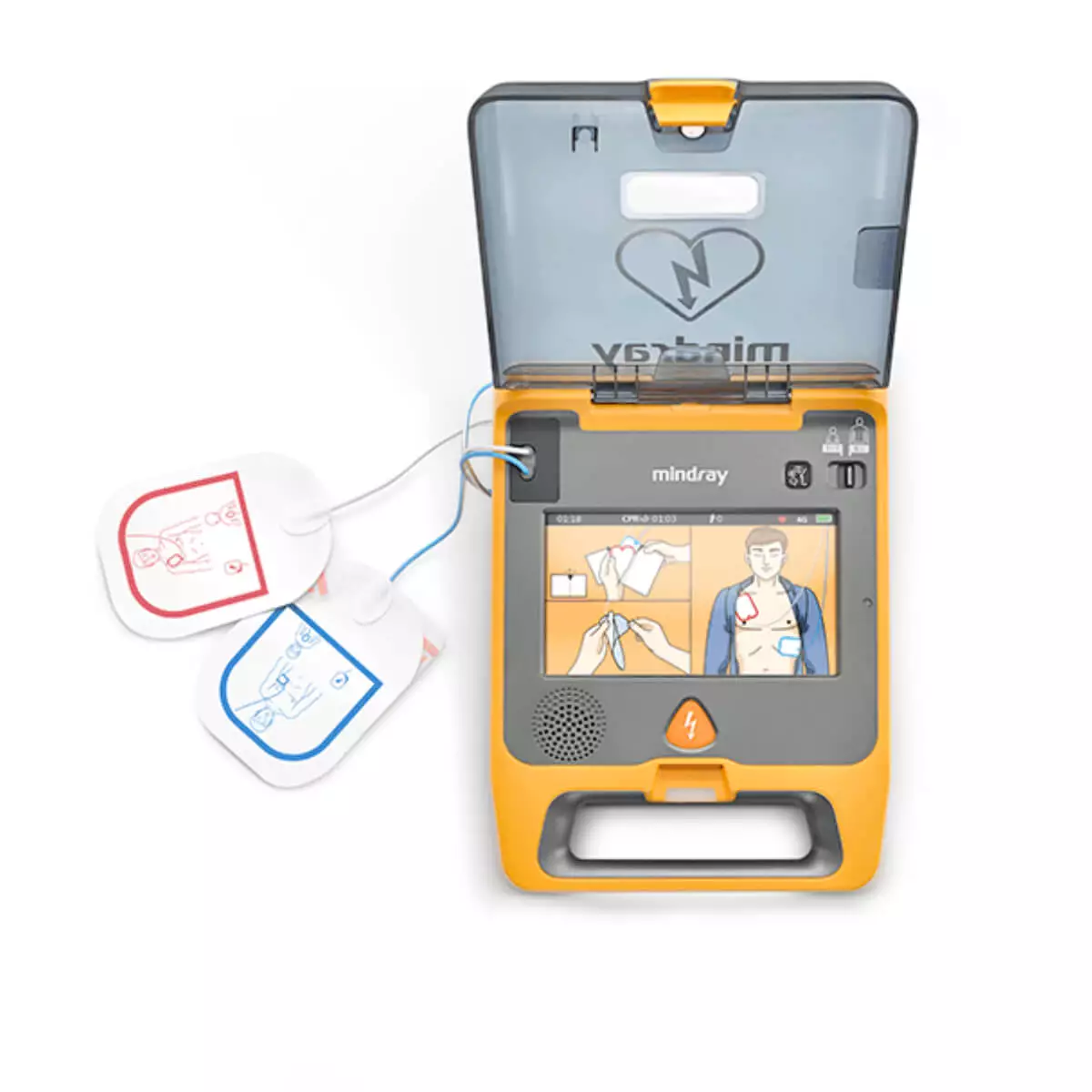  Beneheart C2 defibrillator met kleurendisplay (halfautomatisch)