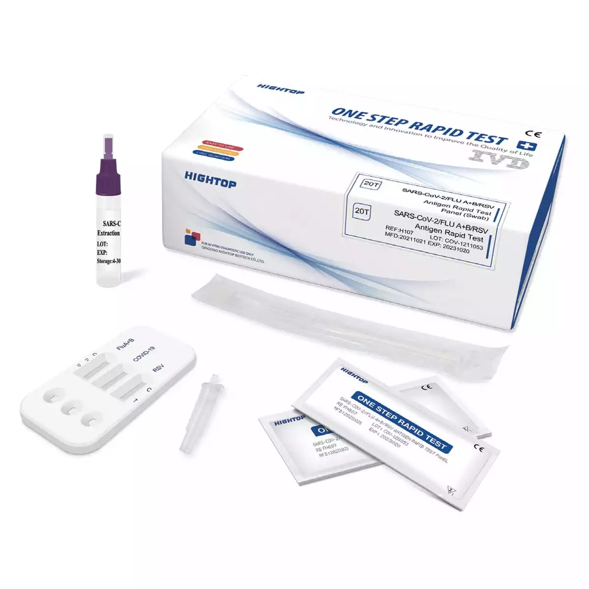  RSV & Influenza A/B + Corona 4-in-1 snelle antigeentest