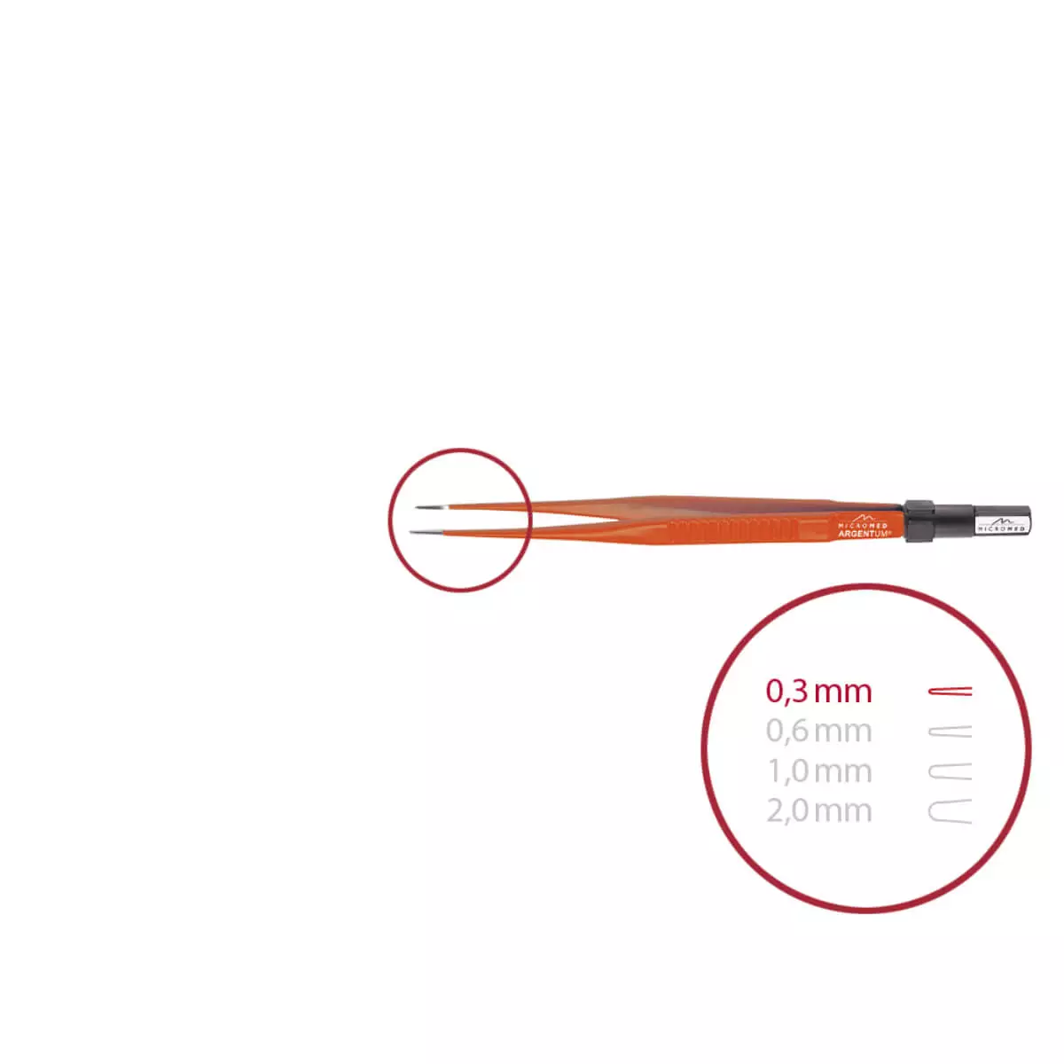 ARGENTUM Non-Stick bipolaire pincet