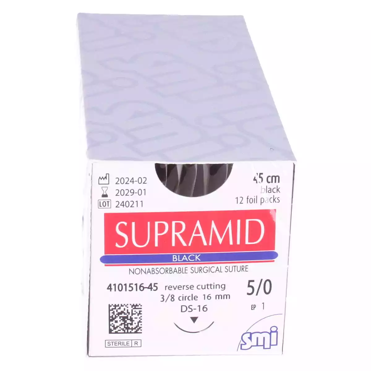  Supramide Zwart Nahtmateriaal