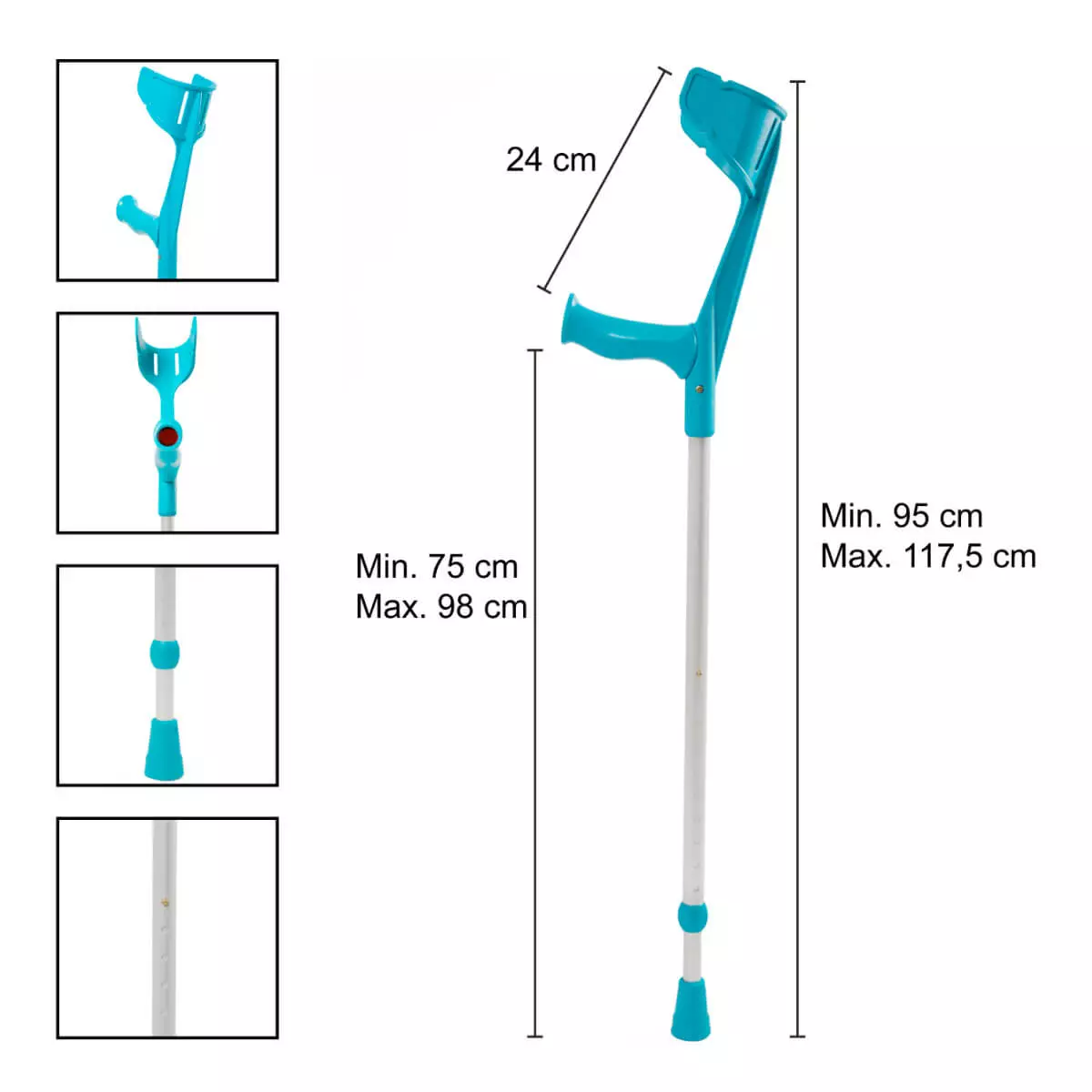  REBOTEC MAGIC-SOFT onderarmkrukken