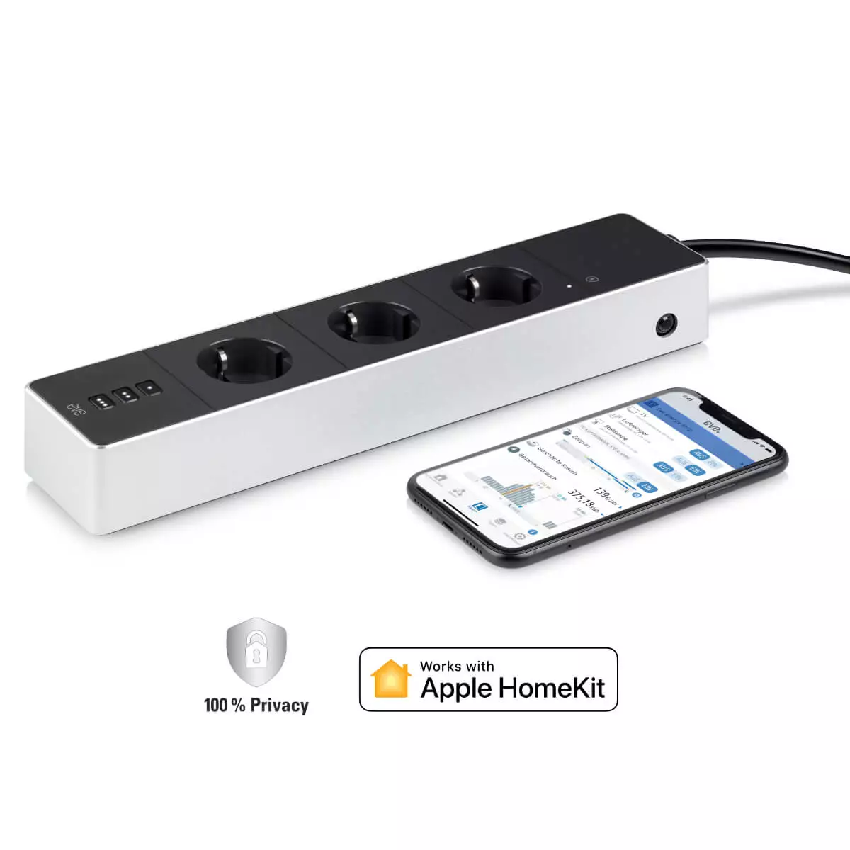 Eve Energy Strip Slimme stekkerdoos Eve Energy Strip Slimme stekkerdoos