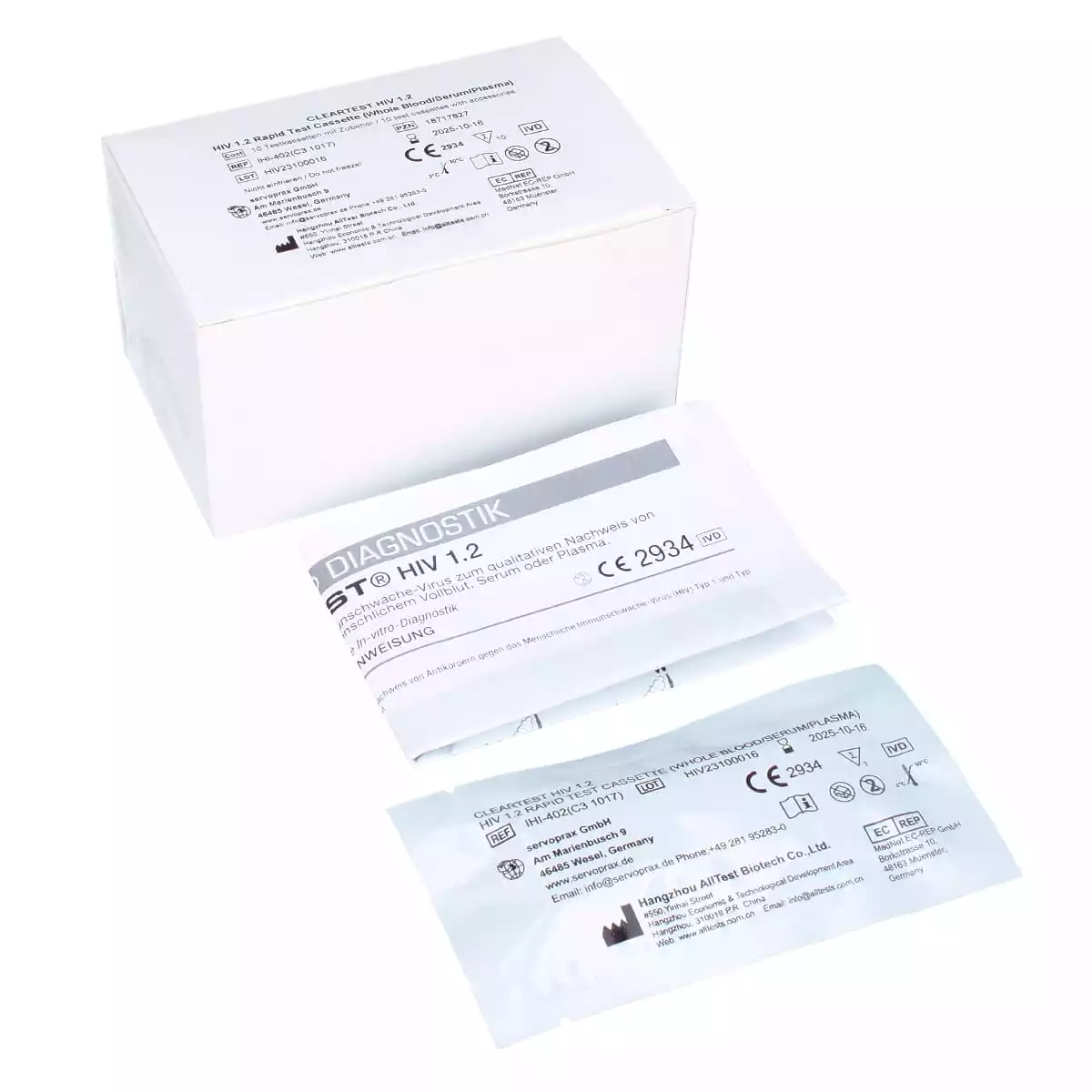  Duidelijkste HIV 1.2 snelle cassettetest