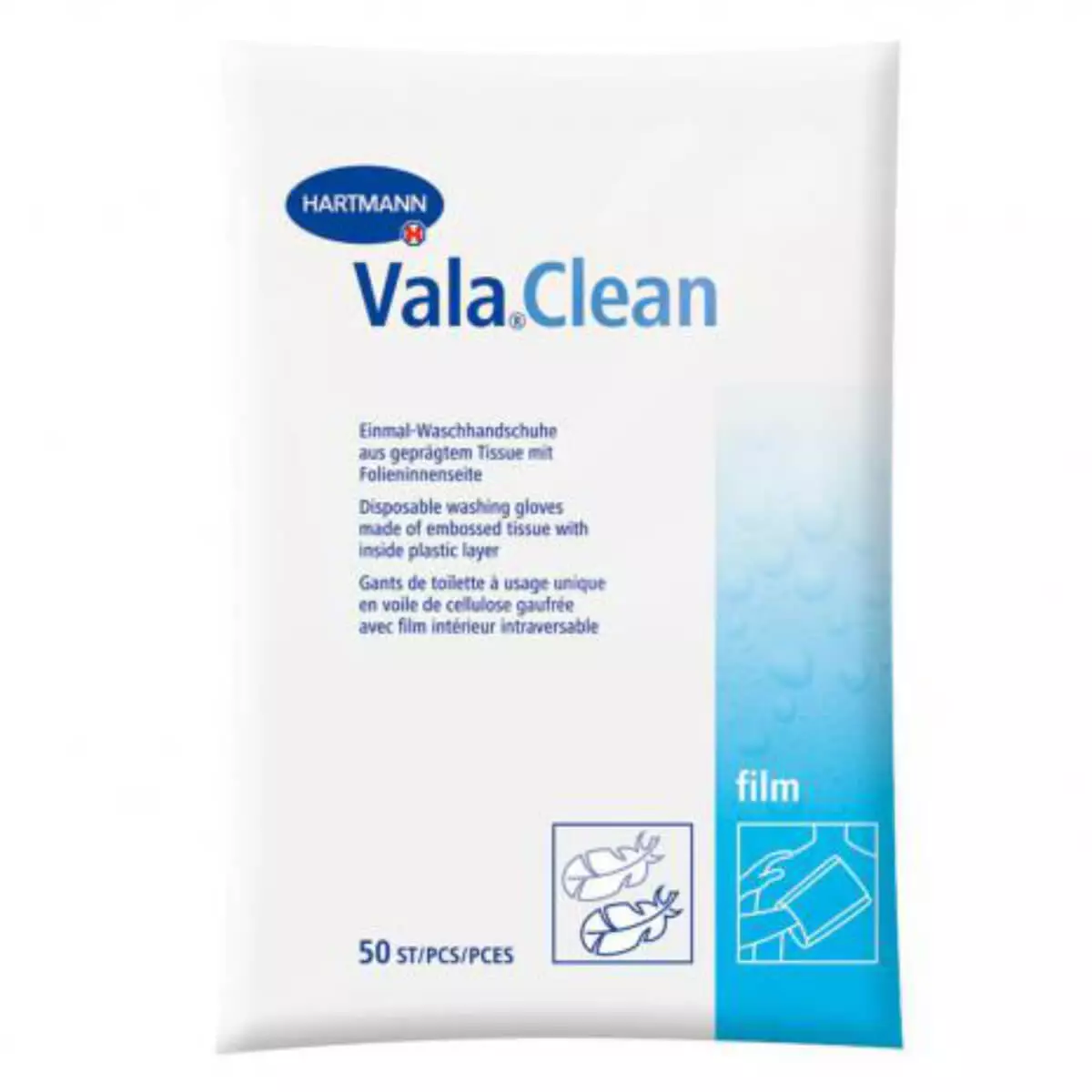  Vala Clean Wegwerp-washandschoenen