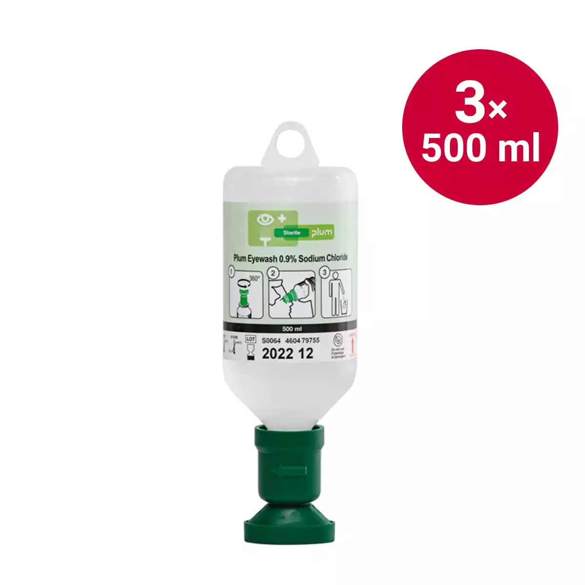 Oogspoeling steriel met 0,9 % NaCl - 500 ml Oogspoeling steriel met 0,9 % NaCl - 500 ml