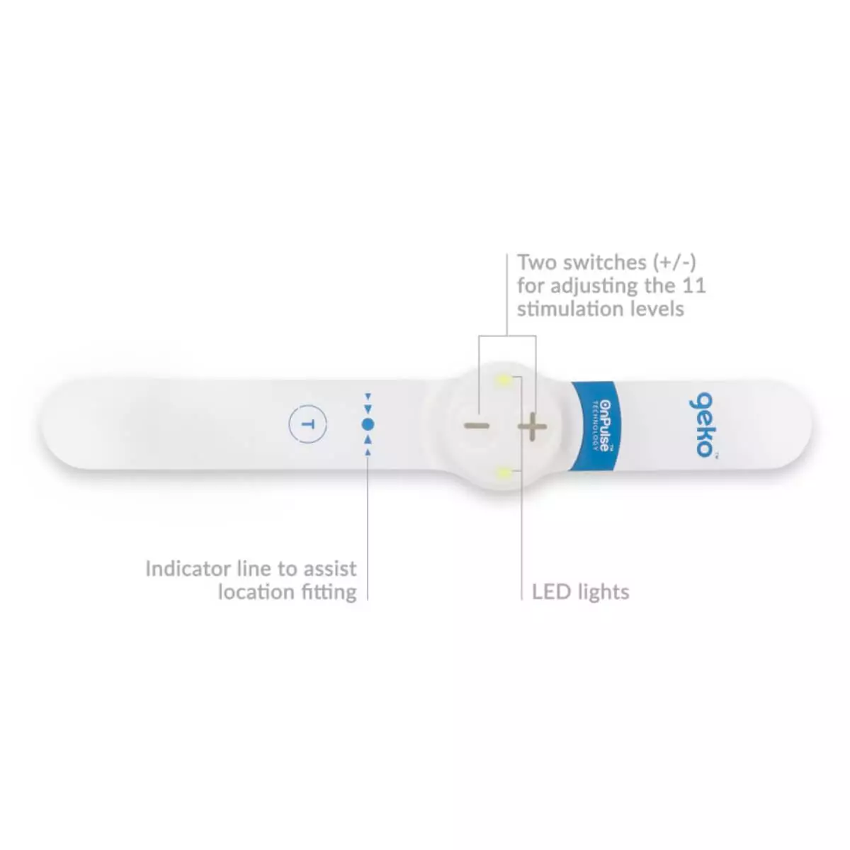  geko Apparaat neuromusculaire elektrostimulatieband