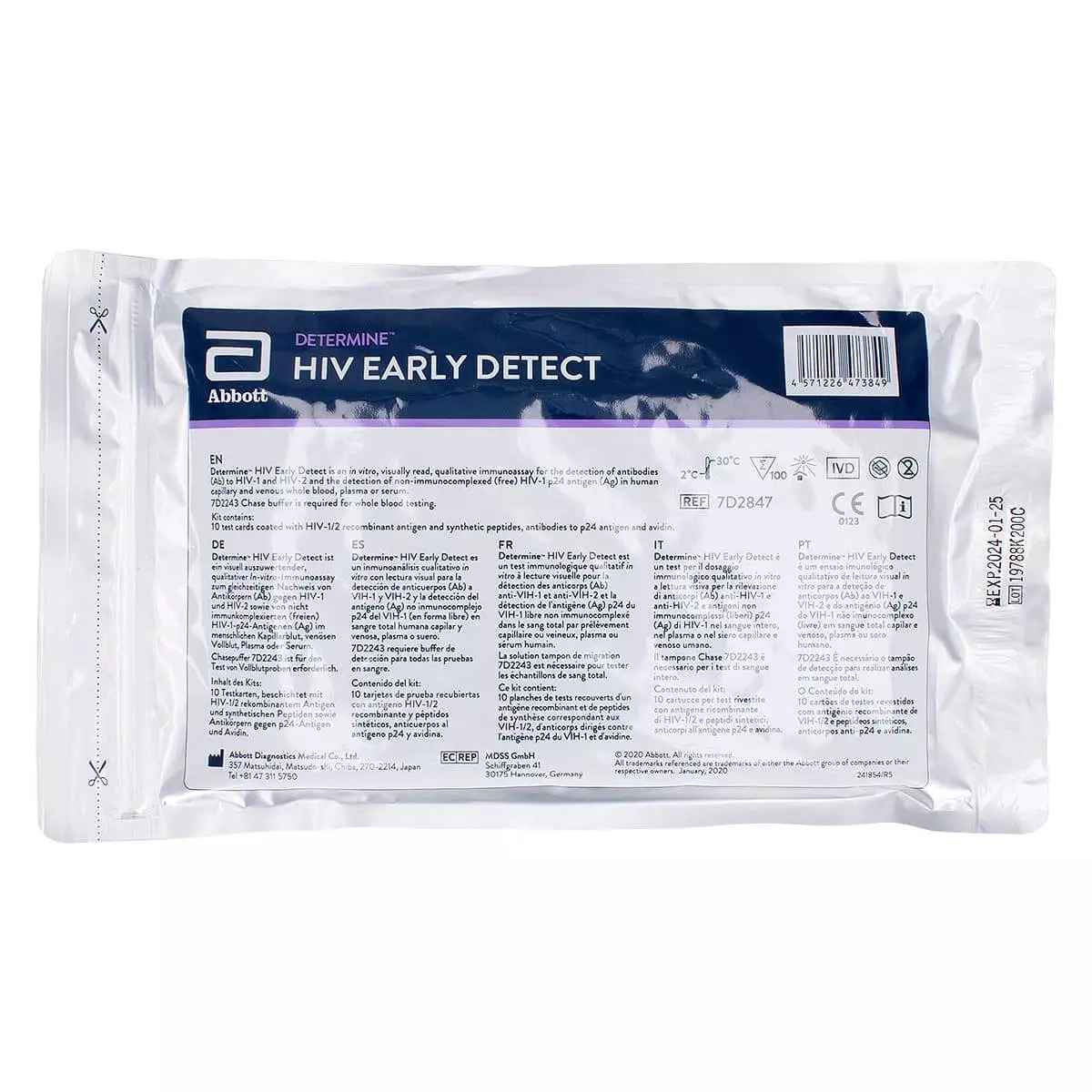  Bepaal de HIV Early Detect-test