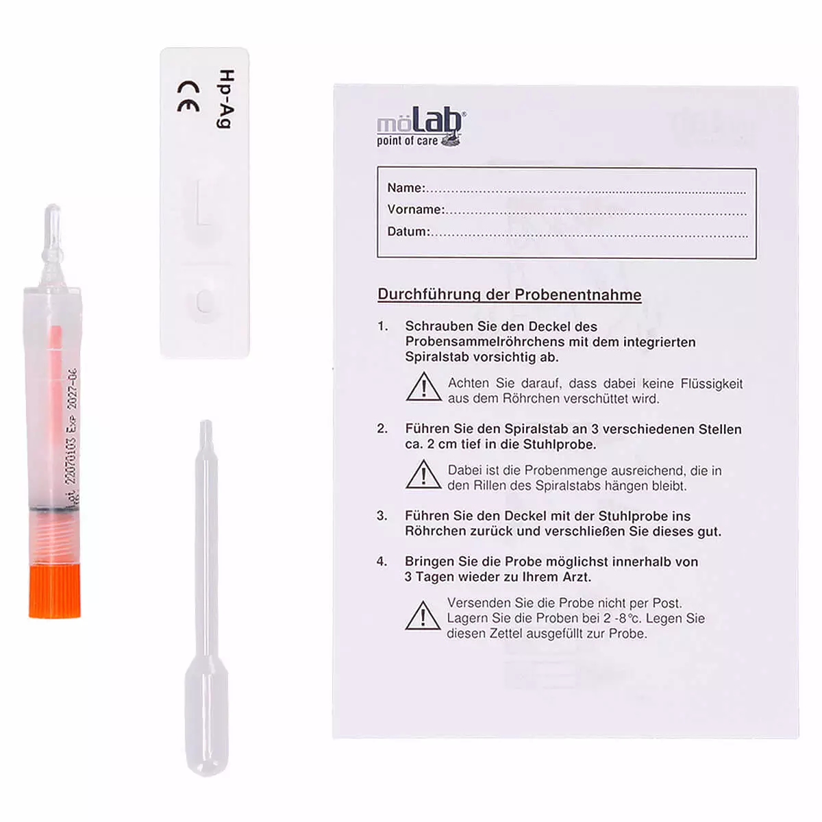 mö-screen Helicobacter pylori ontlastingstest