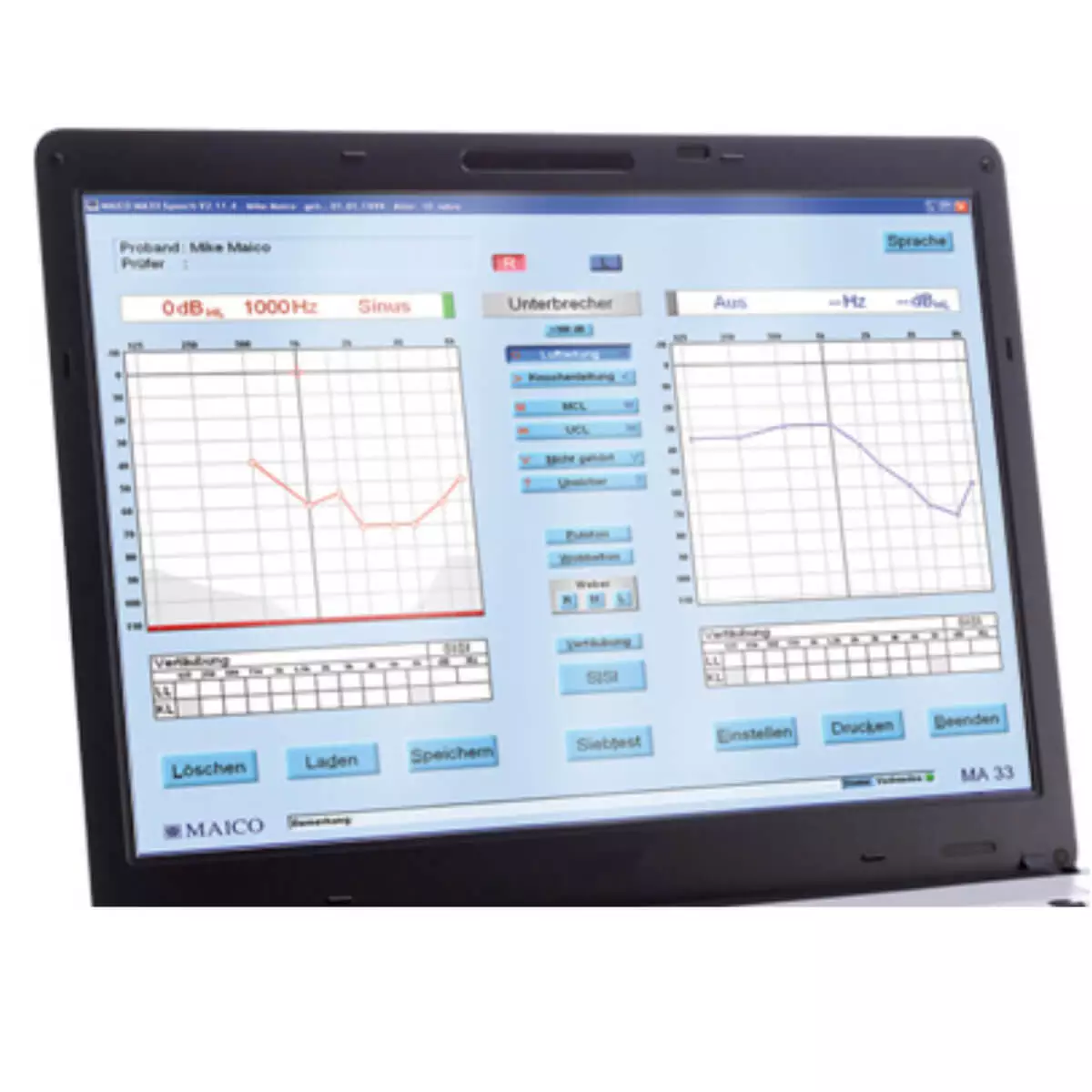  MA 33 PC audiometer