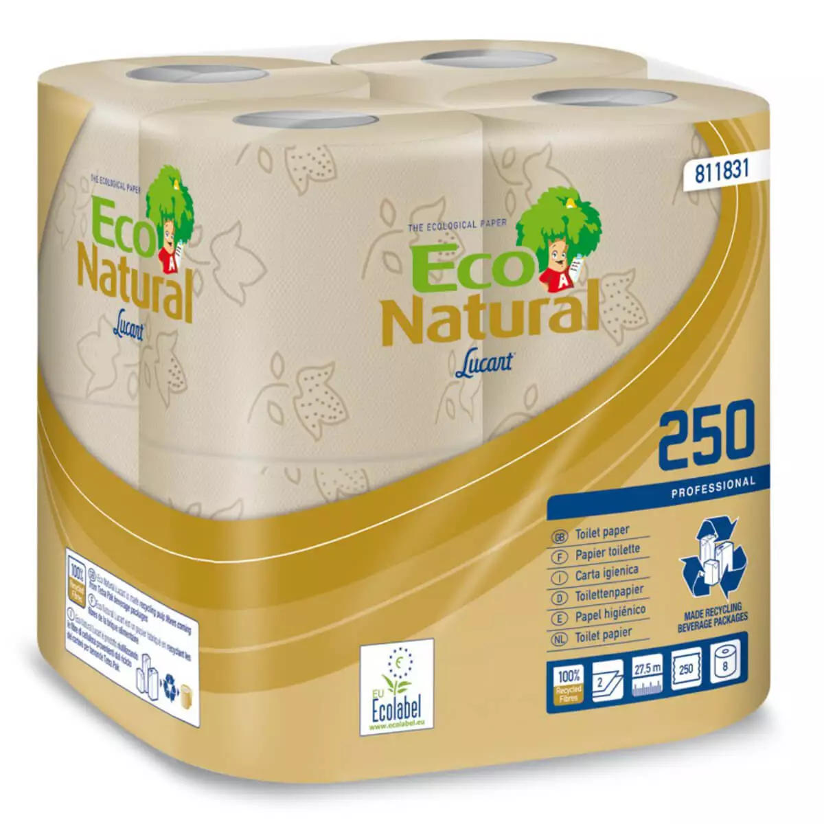  Eco Natural 250 toiletpapier