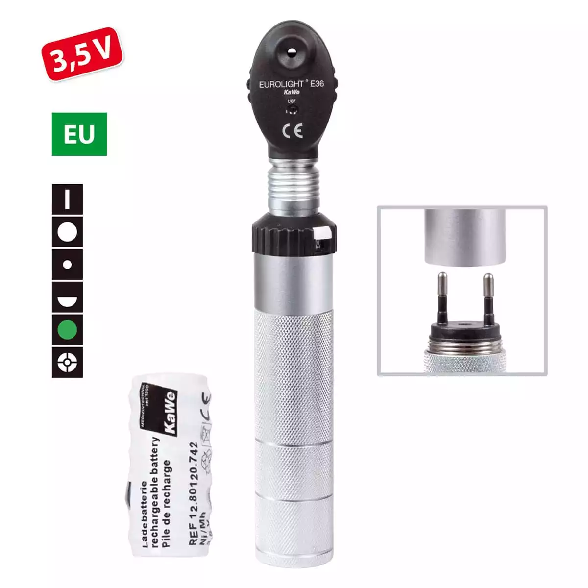  EUROLIGHT E36 / 3,5 V oftalmoscoop