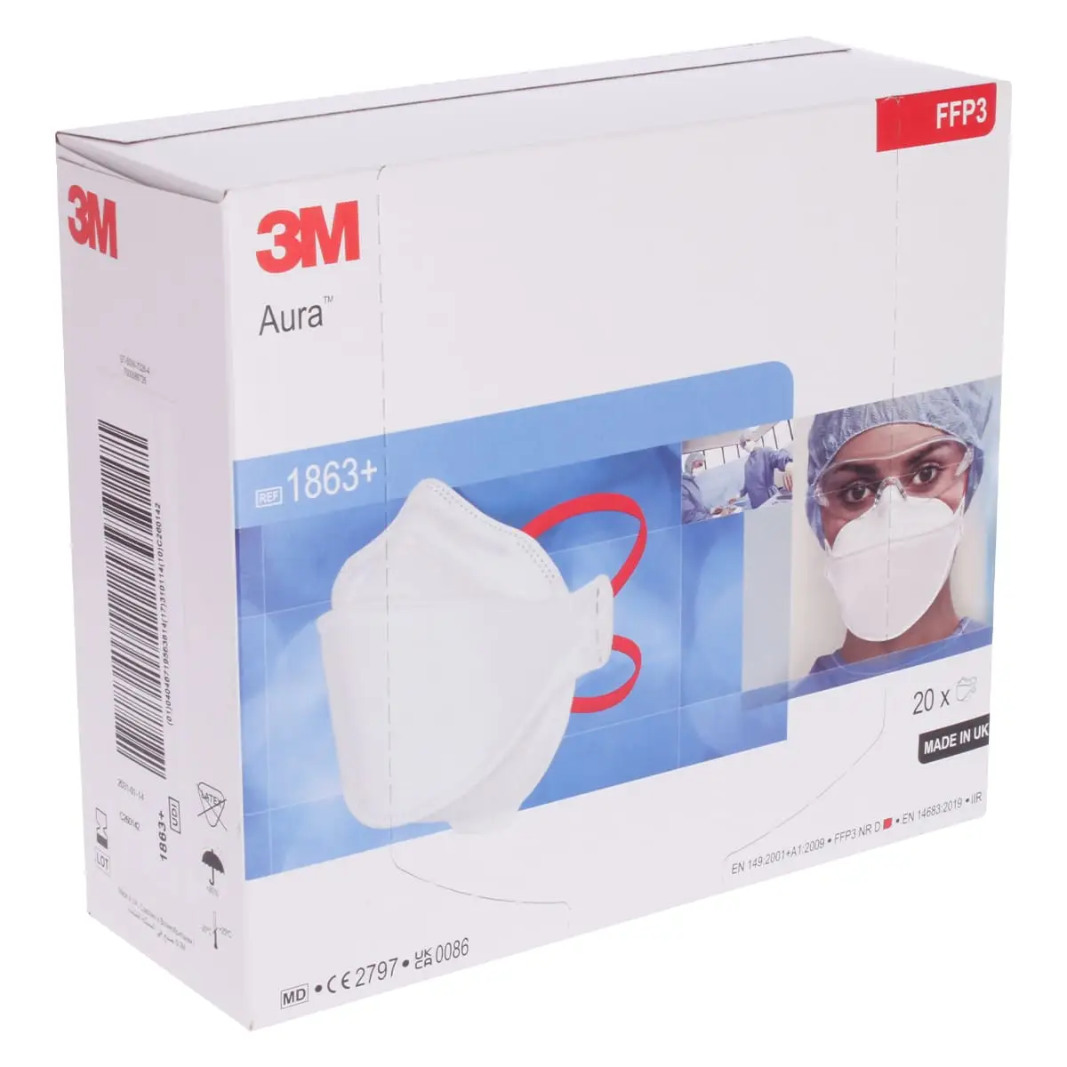  Stofmasker Aura FFP3 1863+