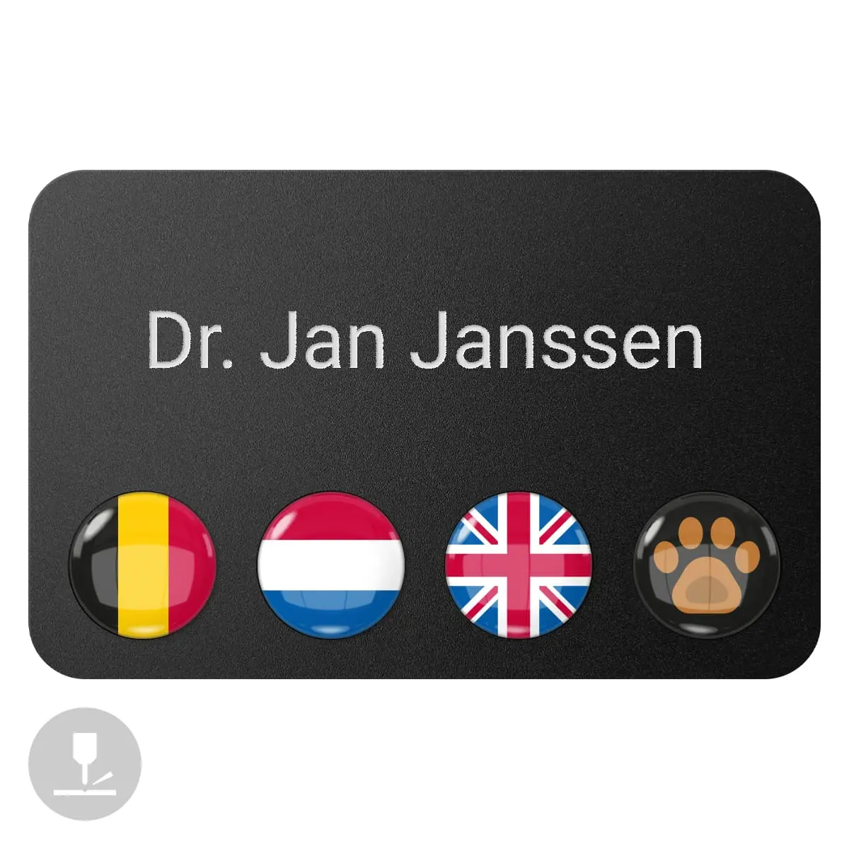  Magnetisch naamplaatje "DocTag"