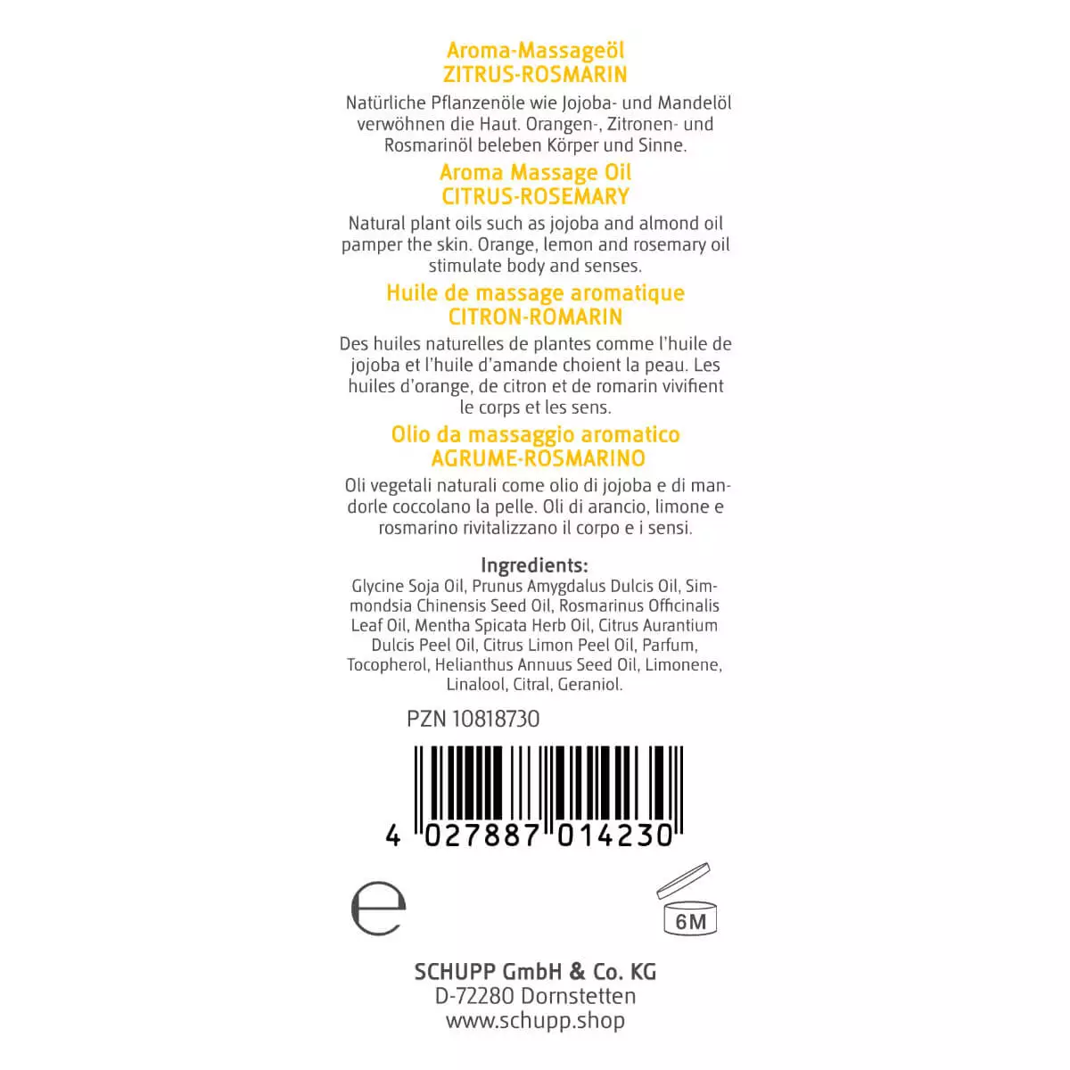  Aroma massageolie
