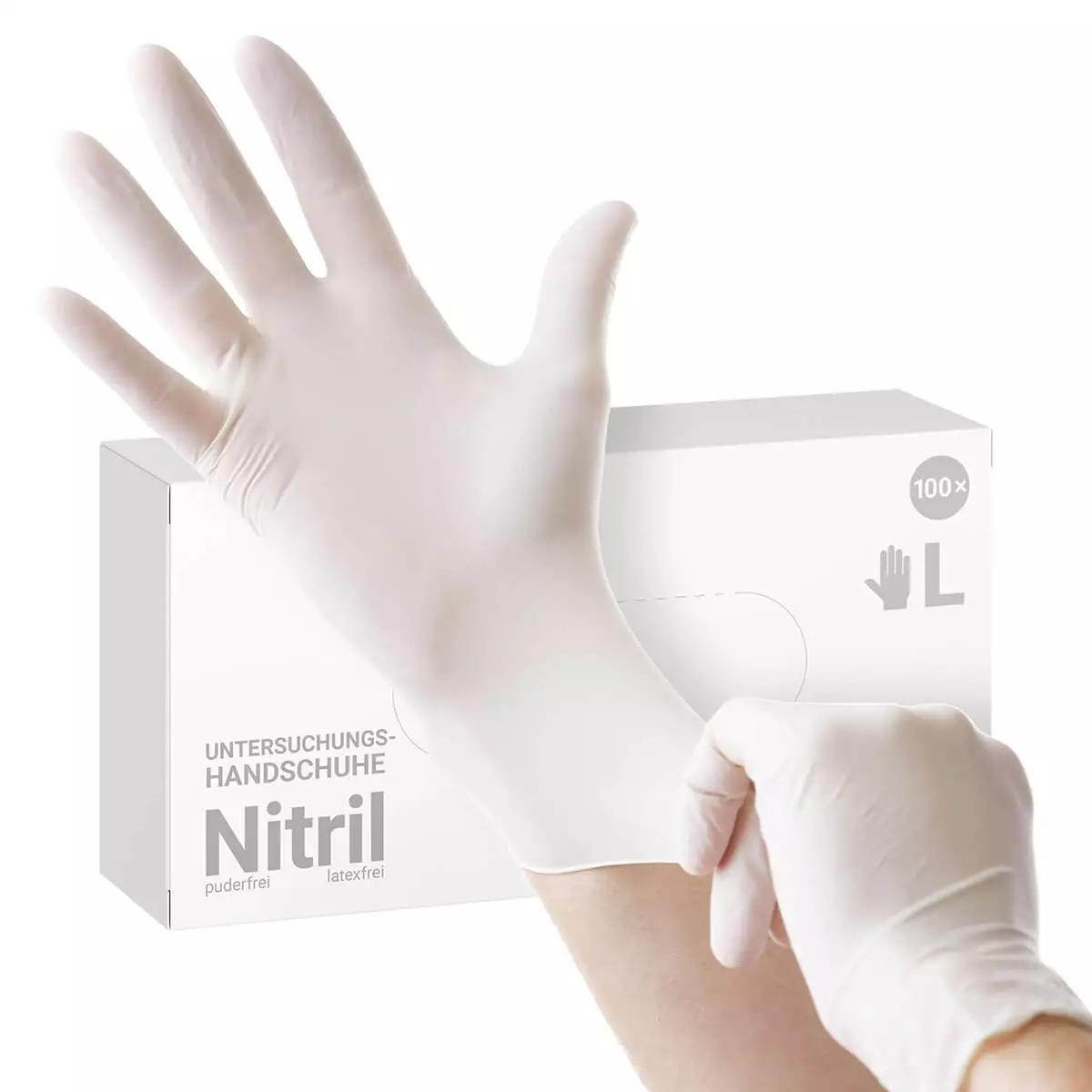  Poedervrije nitrilhandschoenen