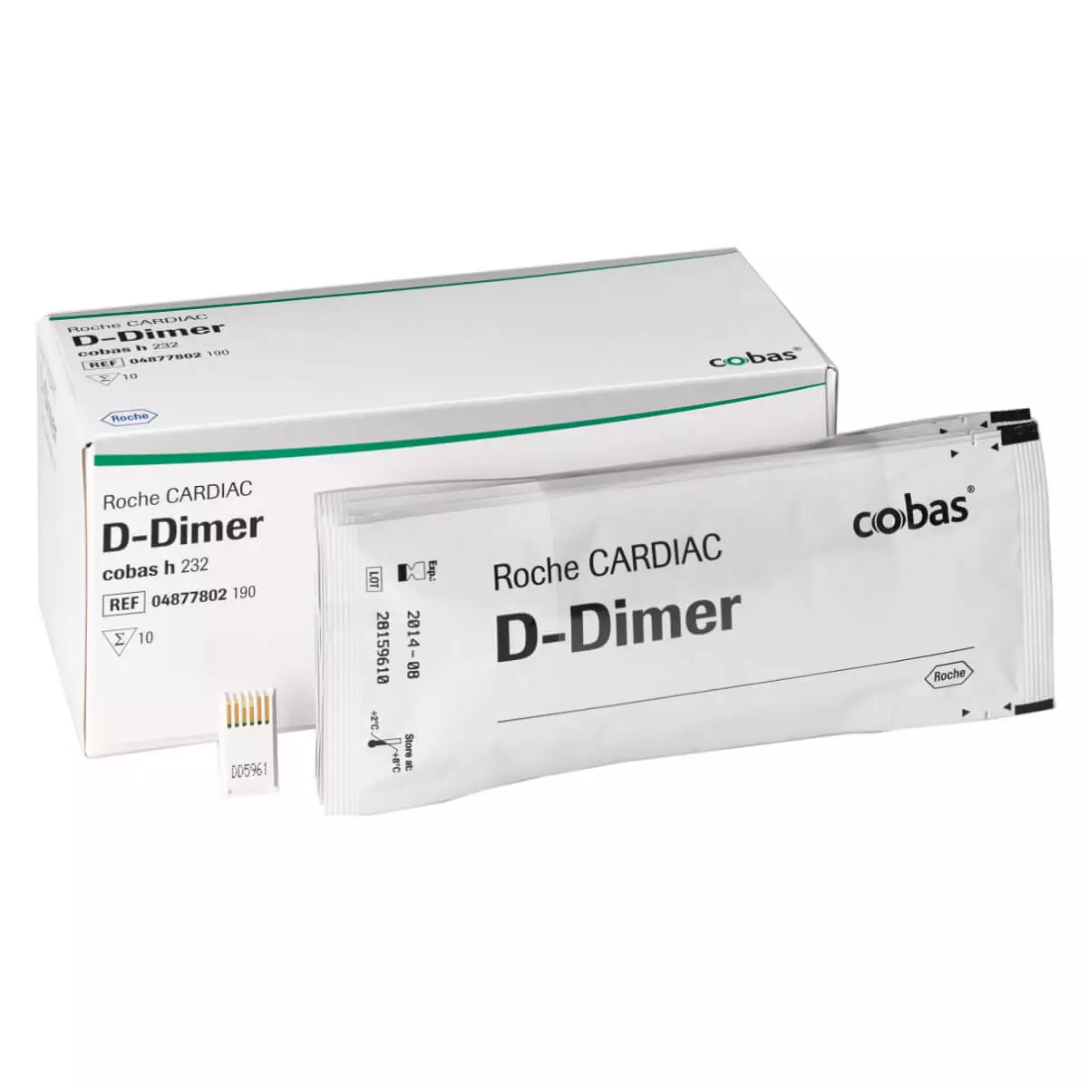  CARDIAC D-dimeer teststrips voor cobas h 232
