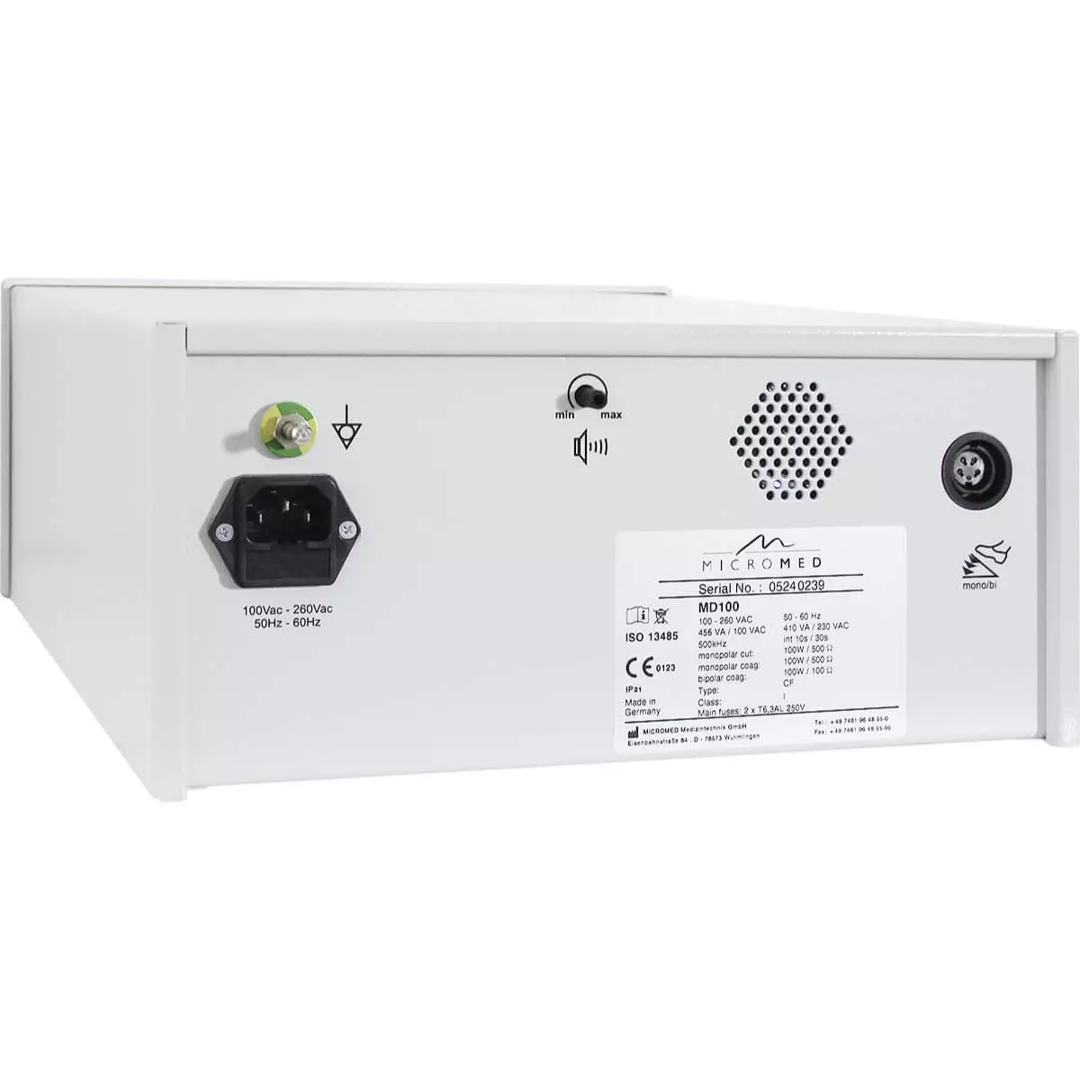  MD 100 HF-elektrochirurgietoestel