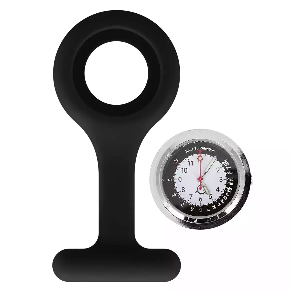 Siliconen verpleegstershorloge met clip "Tic" Siliconen verpleegstershorloge met clip "Tic"